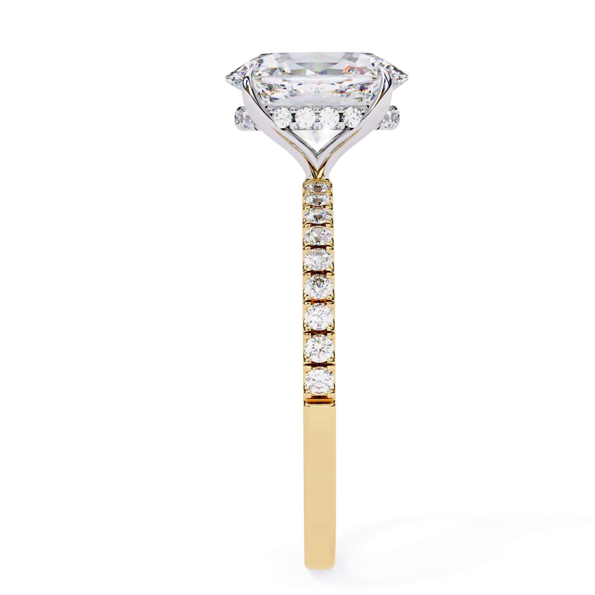 The Oval Royale with Pave by Eco Sparckle