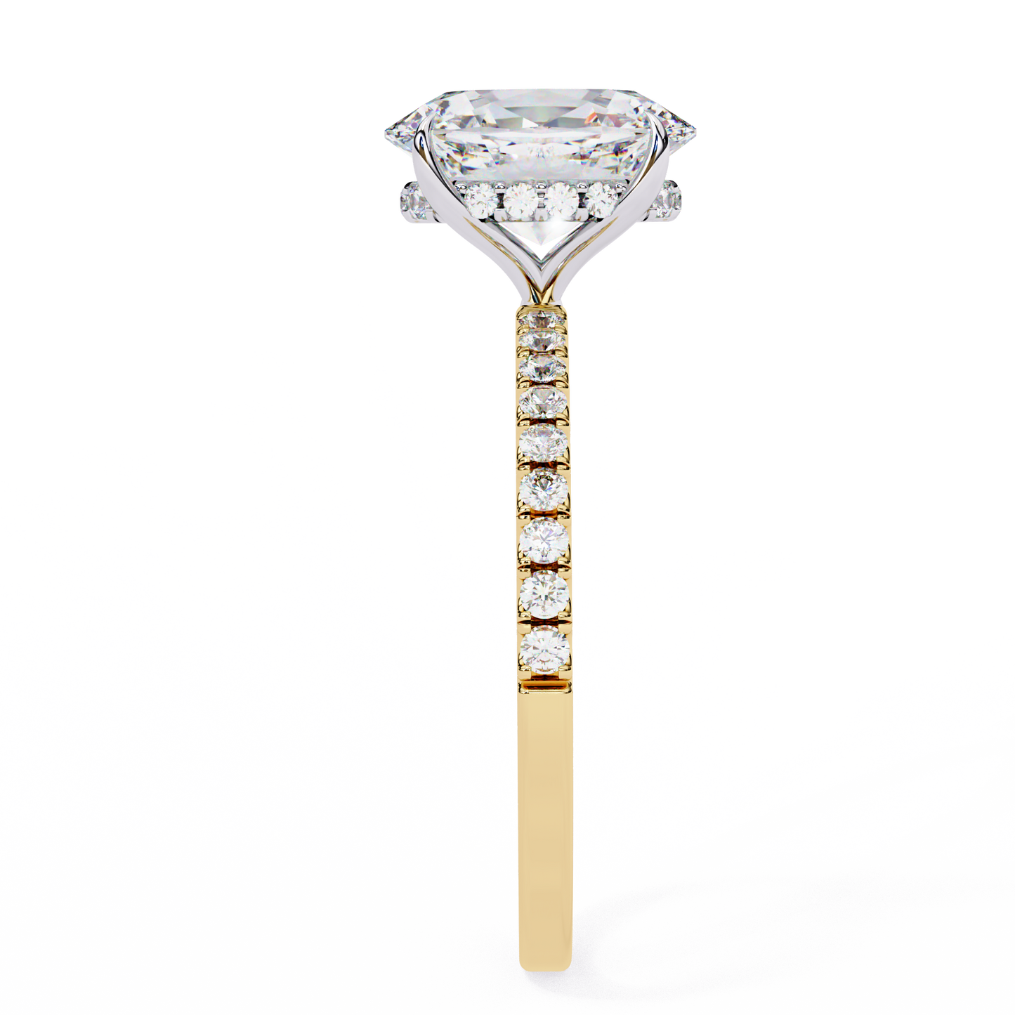The Oval Royale with Pave by Eco Sparckle