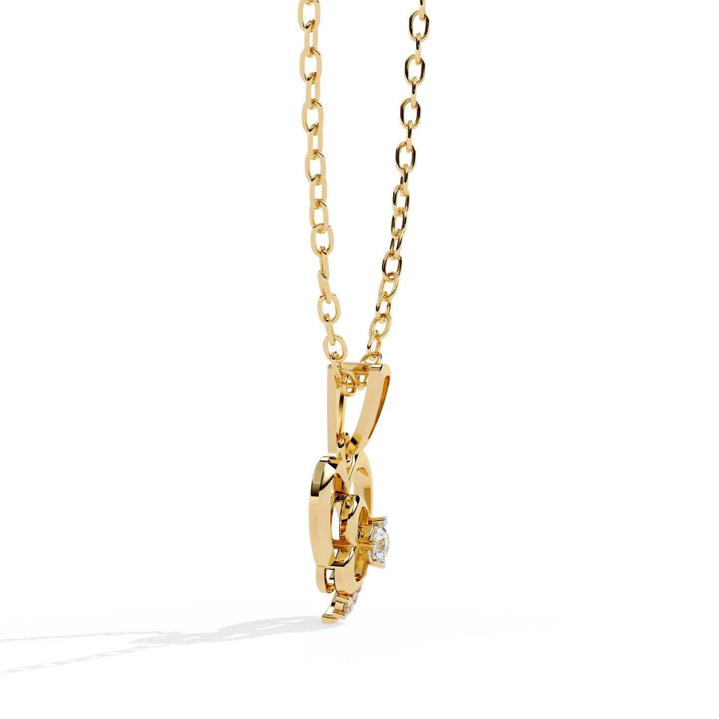 Diamond Heart Pendant Necklace