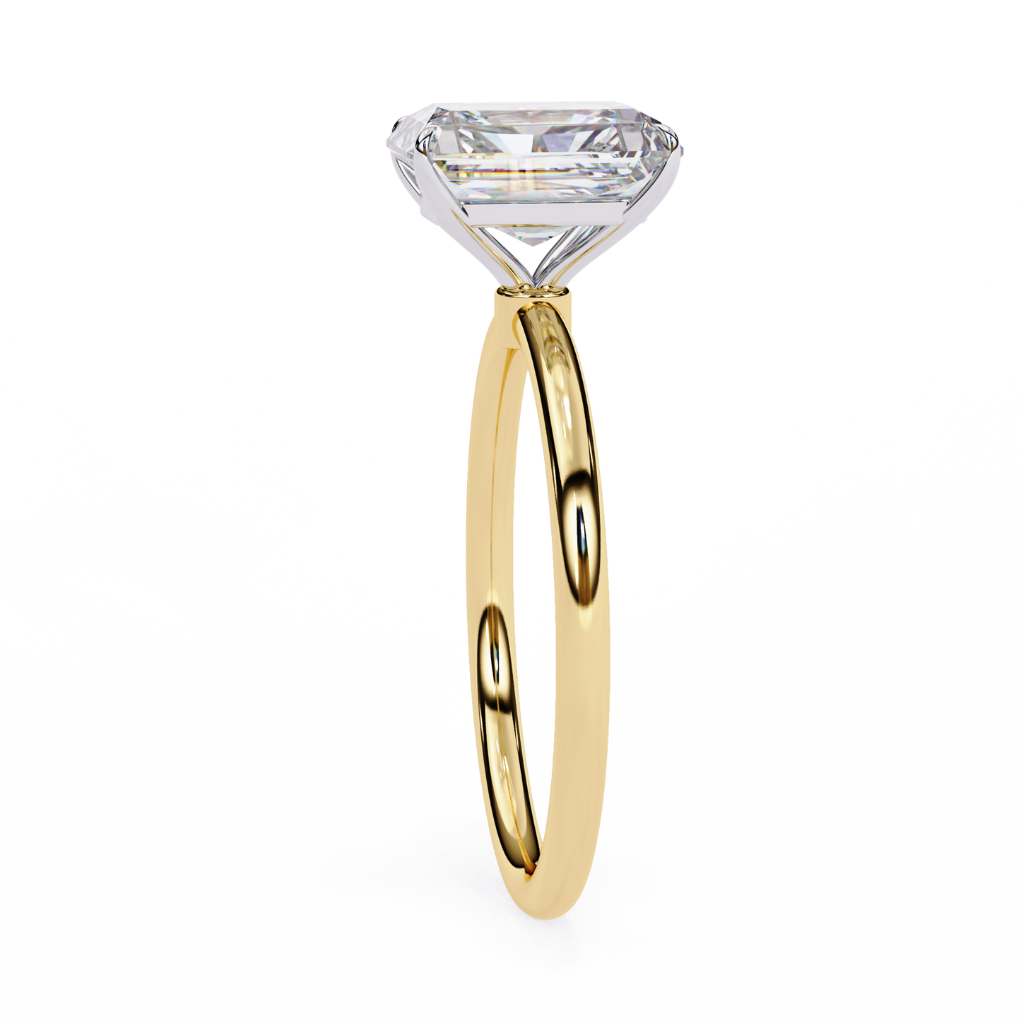 Women's Emerald Cut Diamond Solitaire Ring