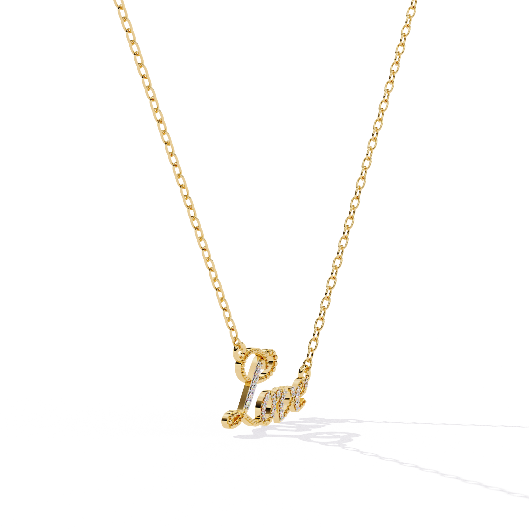 Diamond Necklace for women LOVE Pendant