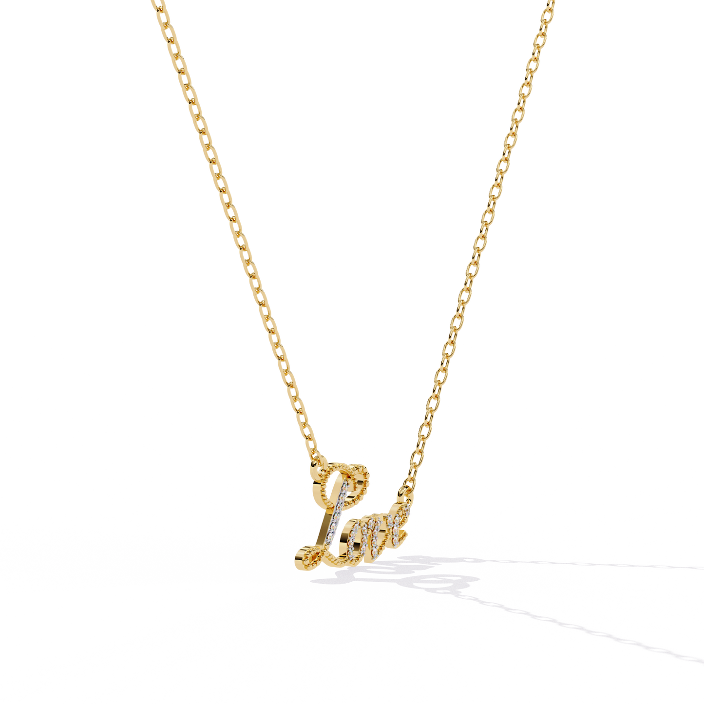 Diamond Necklace for women LOVE Pendant