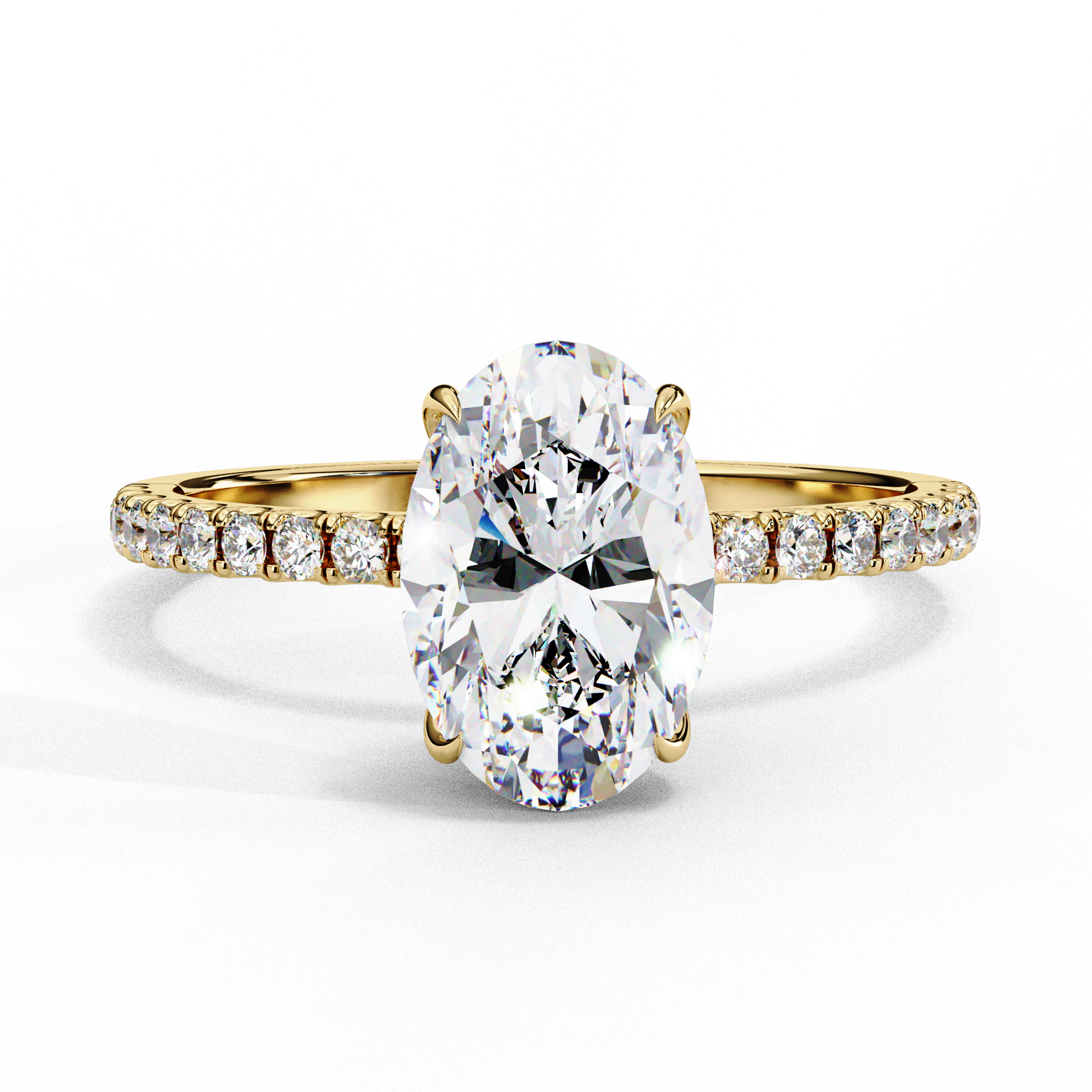 The Oval Royale with Pave by Eco Sparckle