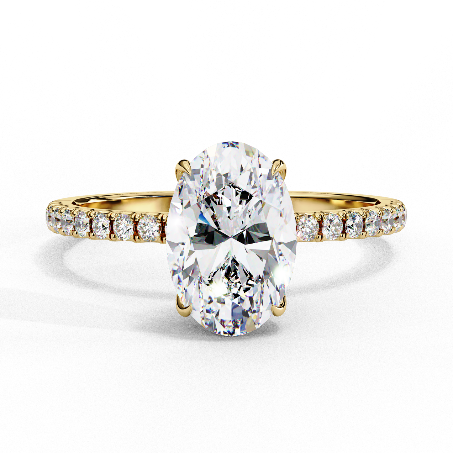 The Oval Royale with Pave by Eco Sparckle