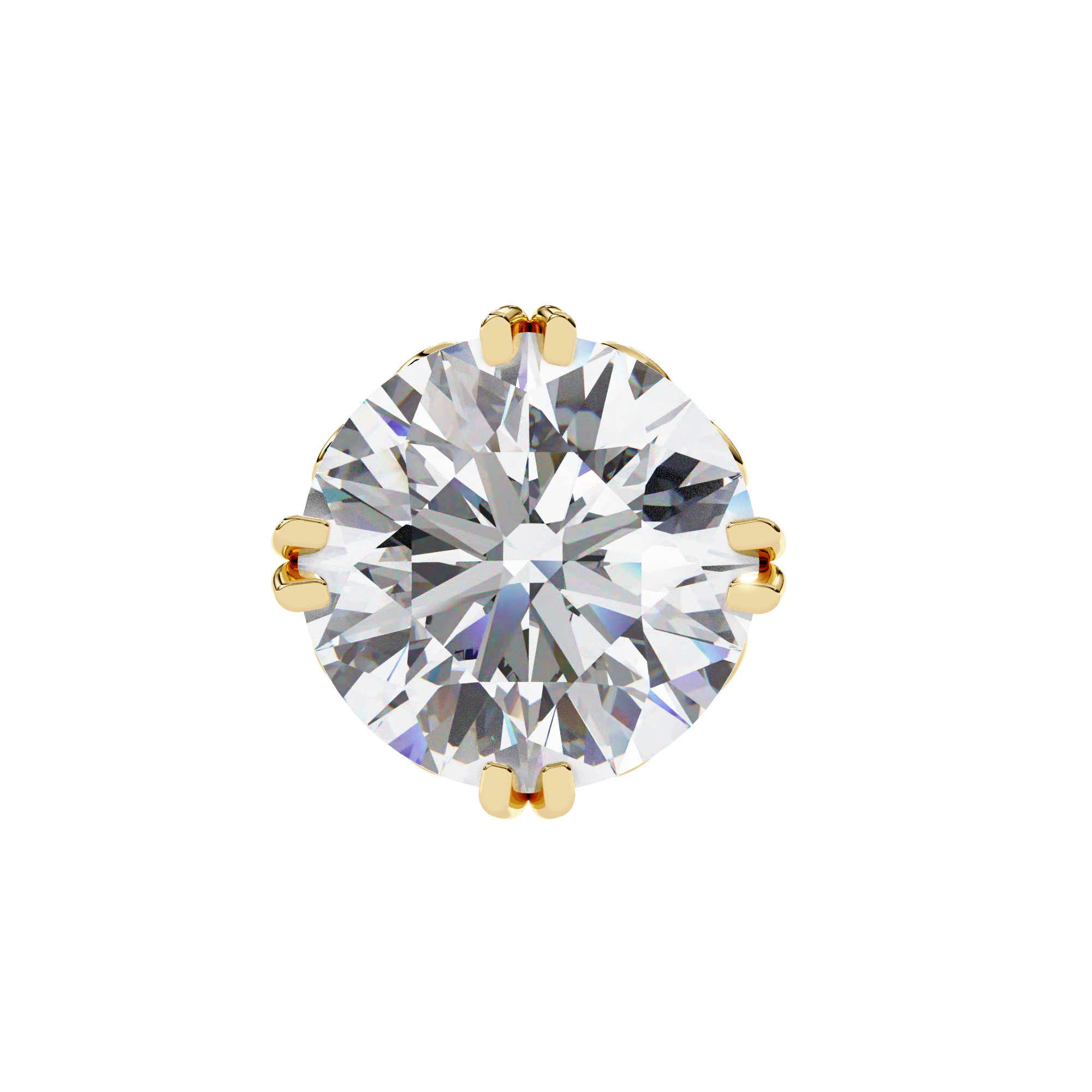 Round Diamond Earrings