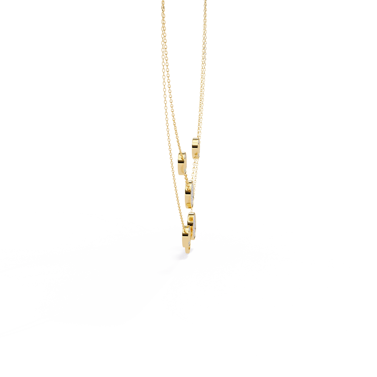 Lira Round Diamond Necklace