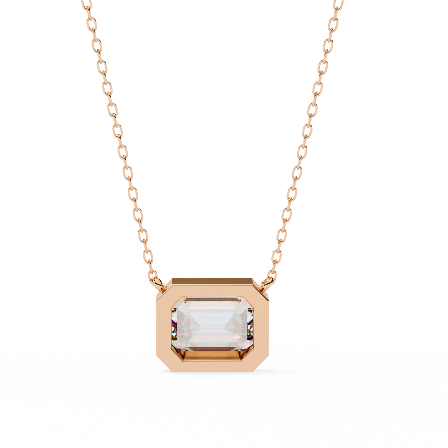 Solitaire Pendant Emerald Diamond