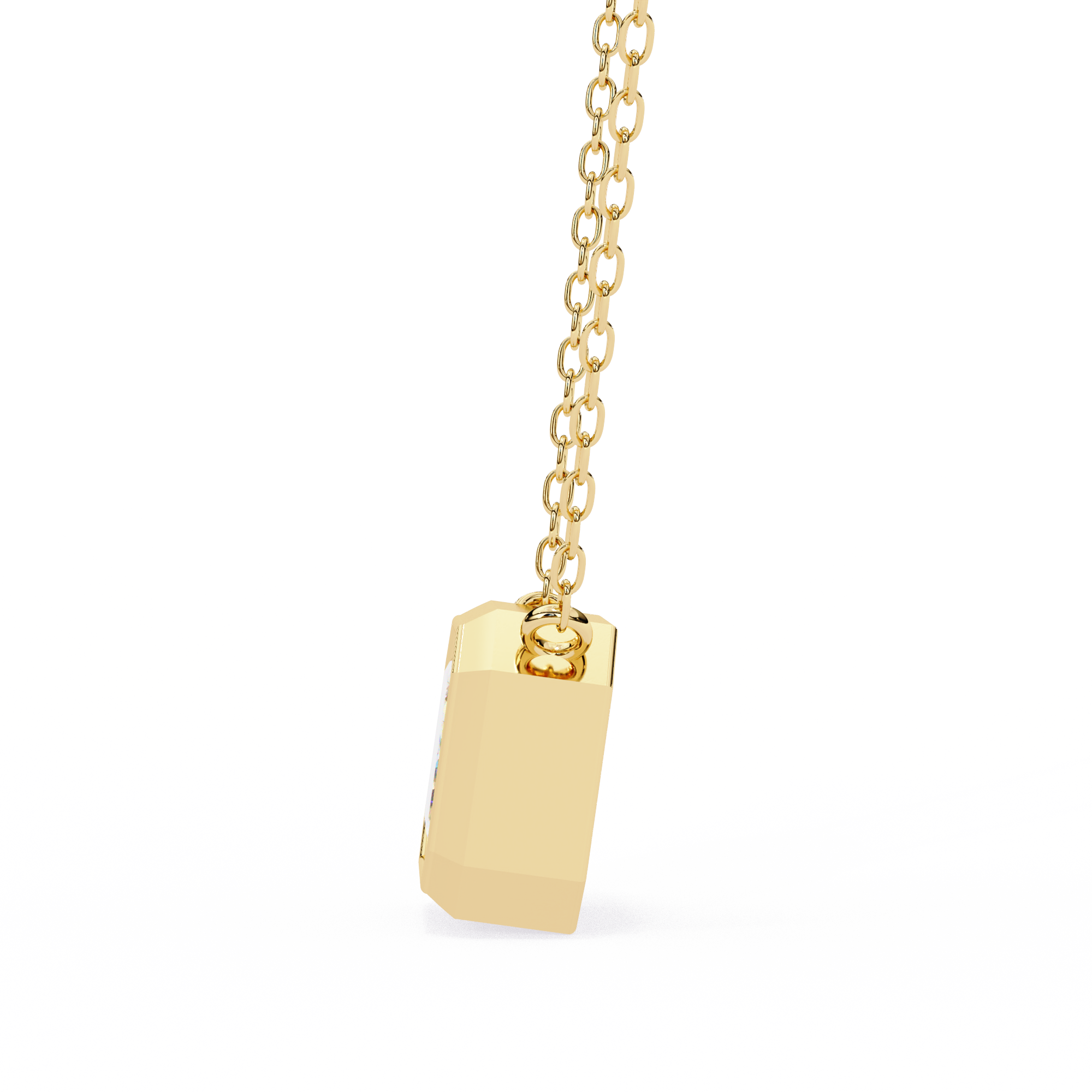 Solitaire Pendant Emerald Diamond