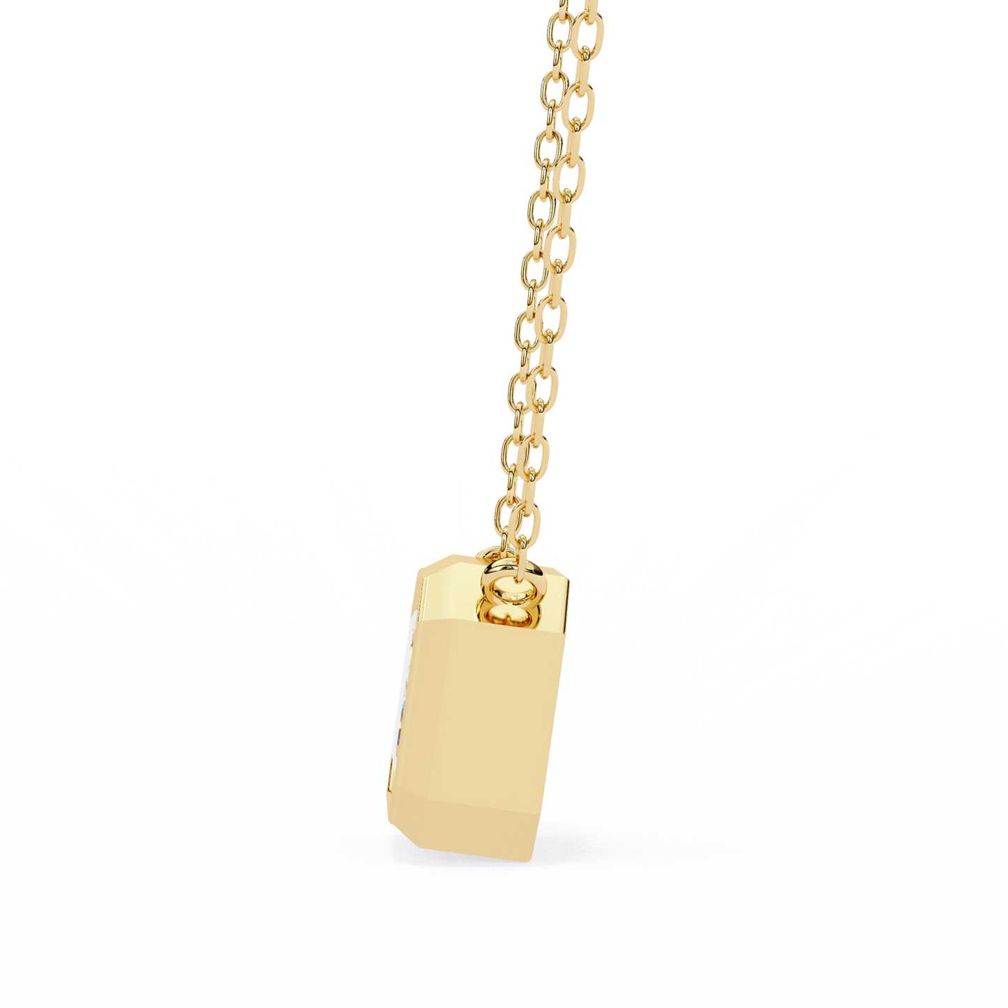 Solitaire Pendant Emerald Diamond