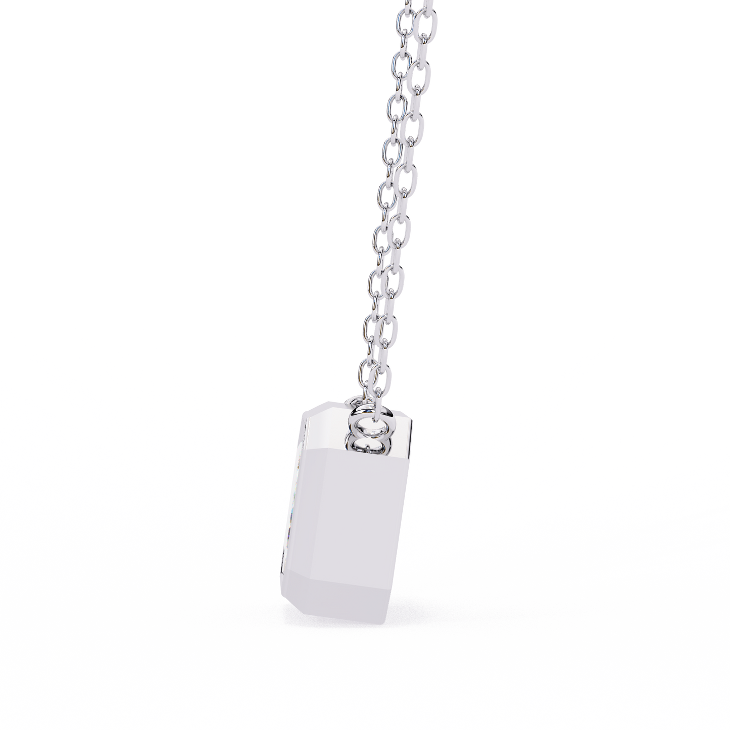 Solitaire Pendant Emerald Diamond