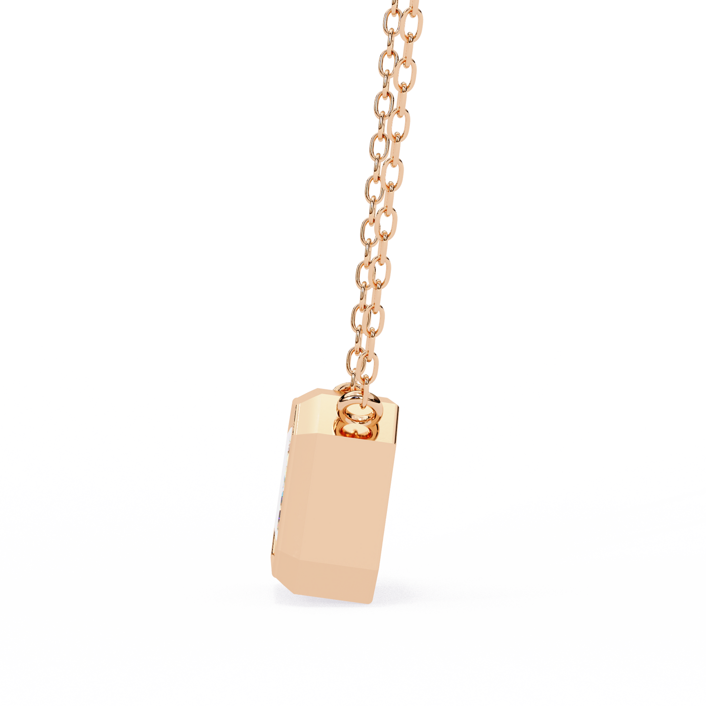 Solitaire Pendant Emerald Diamond