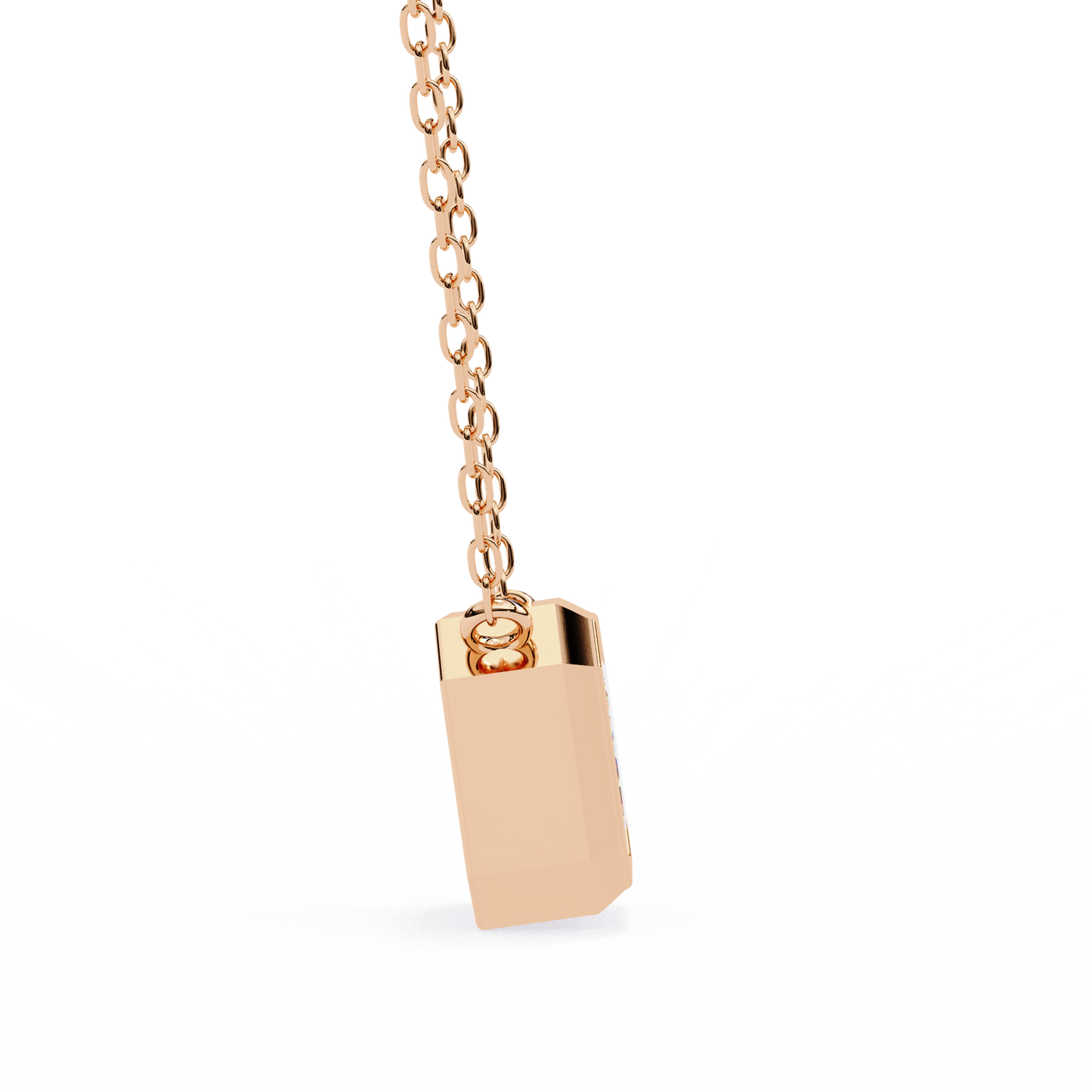Solitaire Pendant Emerald Diamond