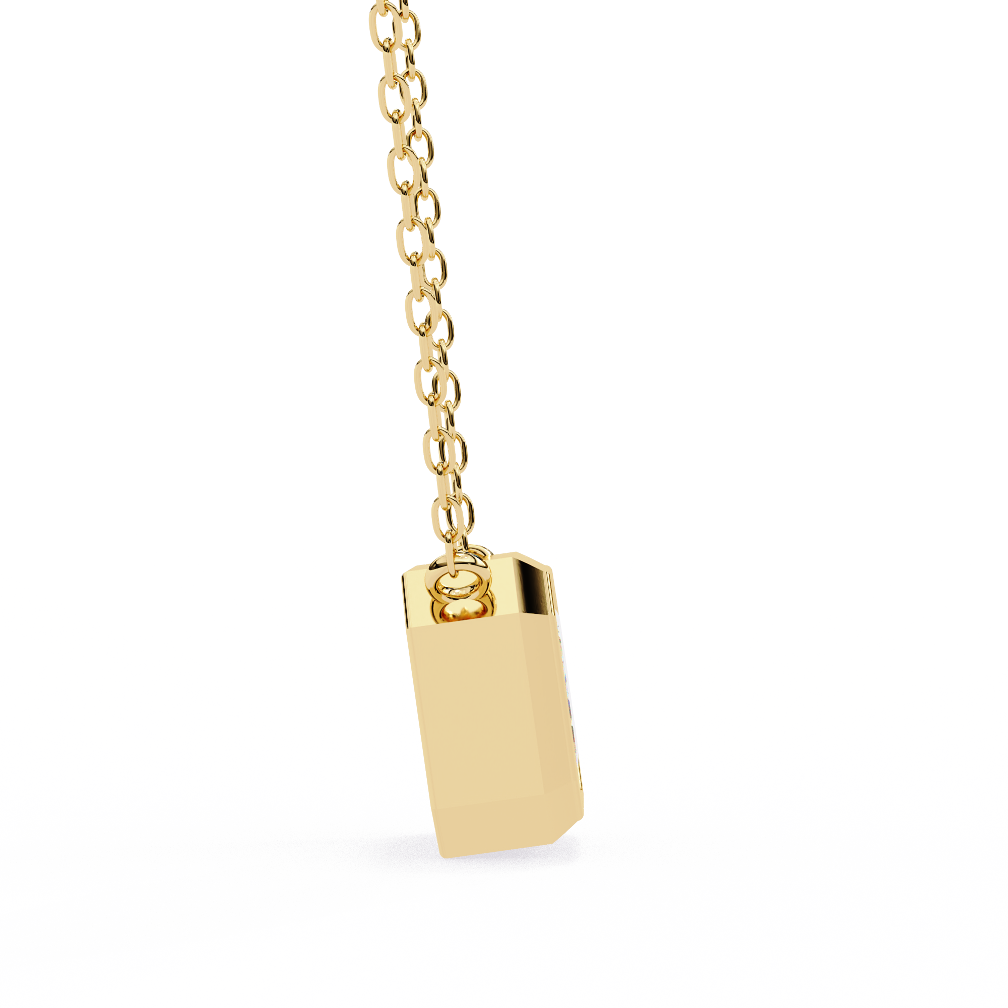Solitaire Pendant Emerald Diamond