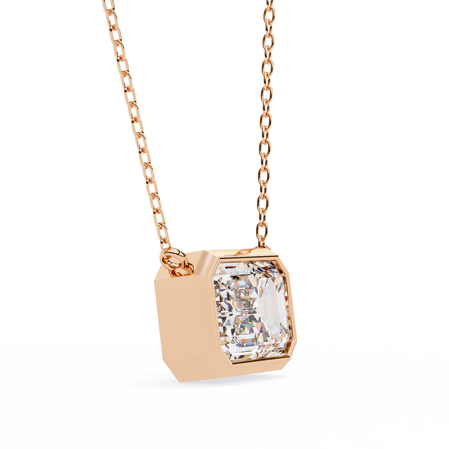Solitaire Pendant Emerald Diamond