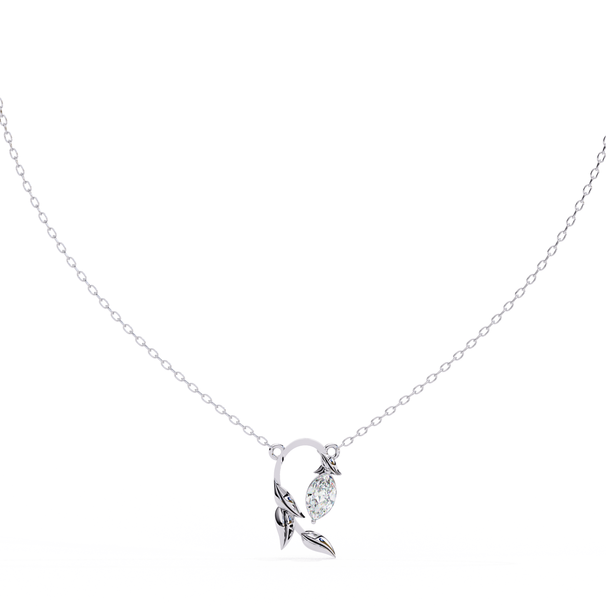 Marquise Leaf Necklace
