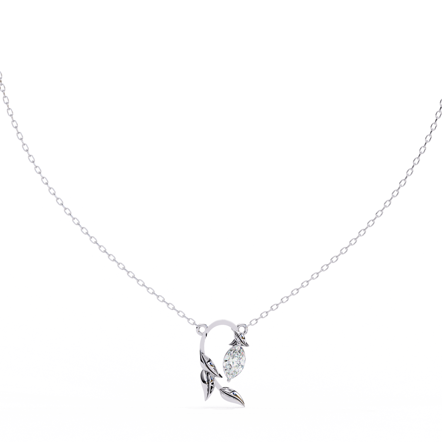 Marquise Leaf Necklace