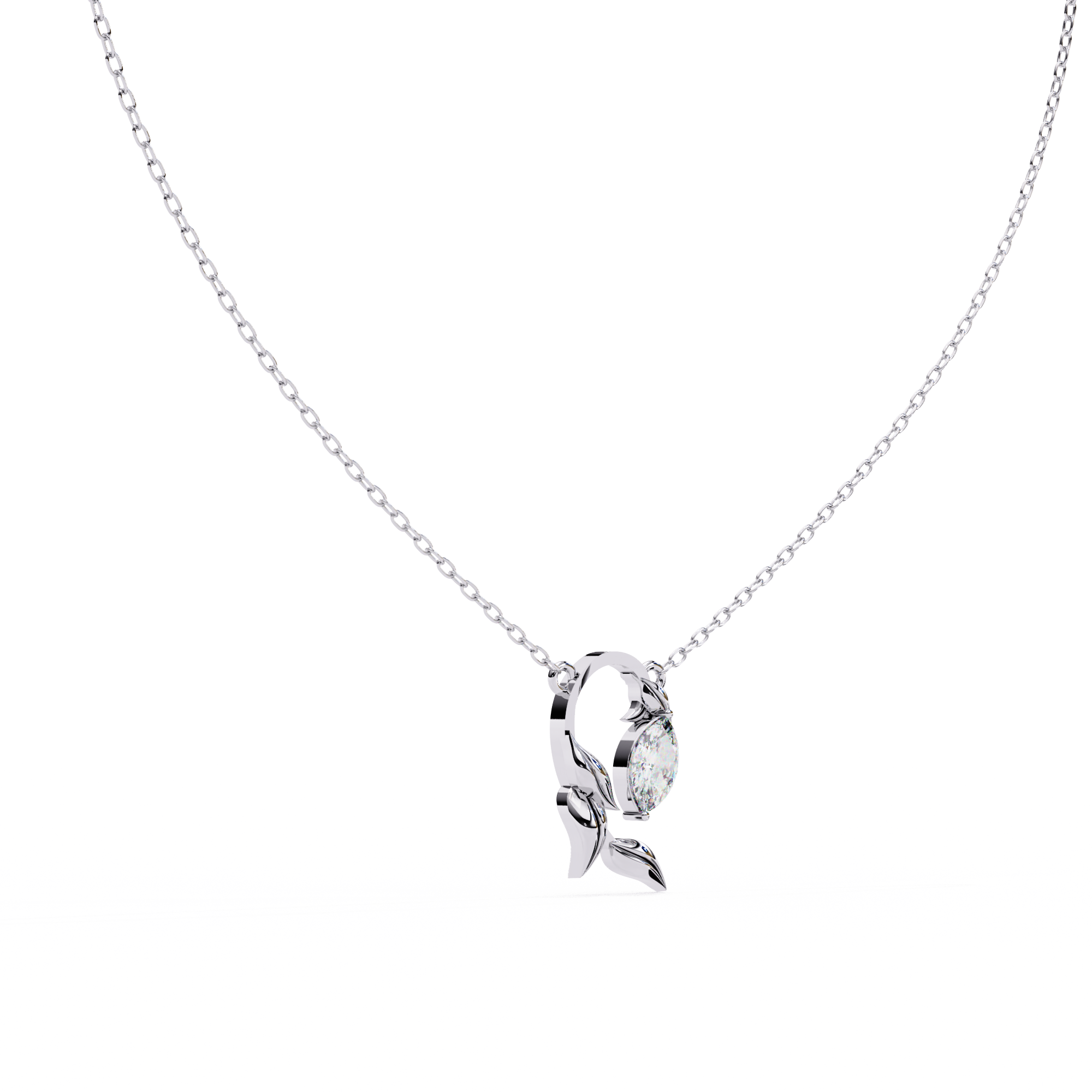 Marquise Leaf Necklace