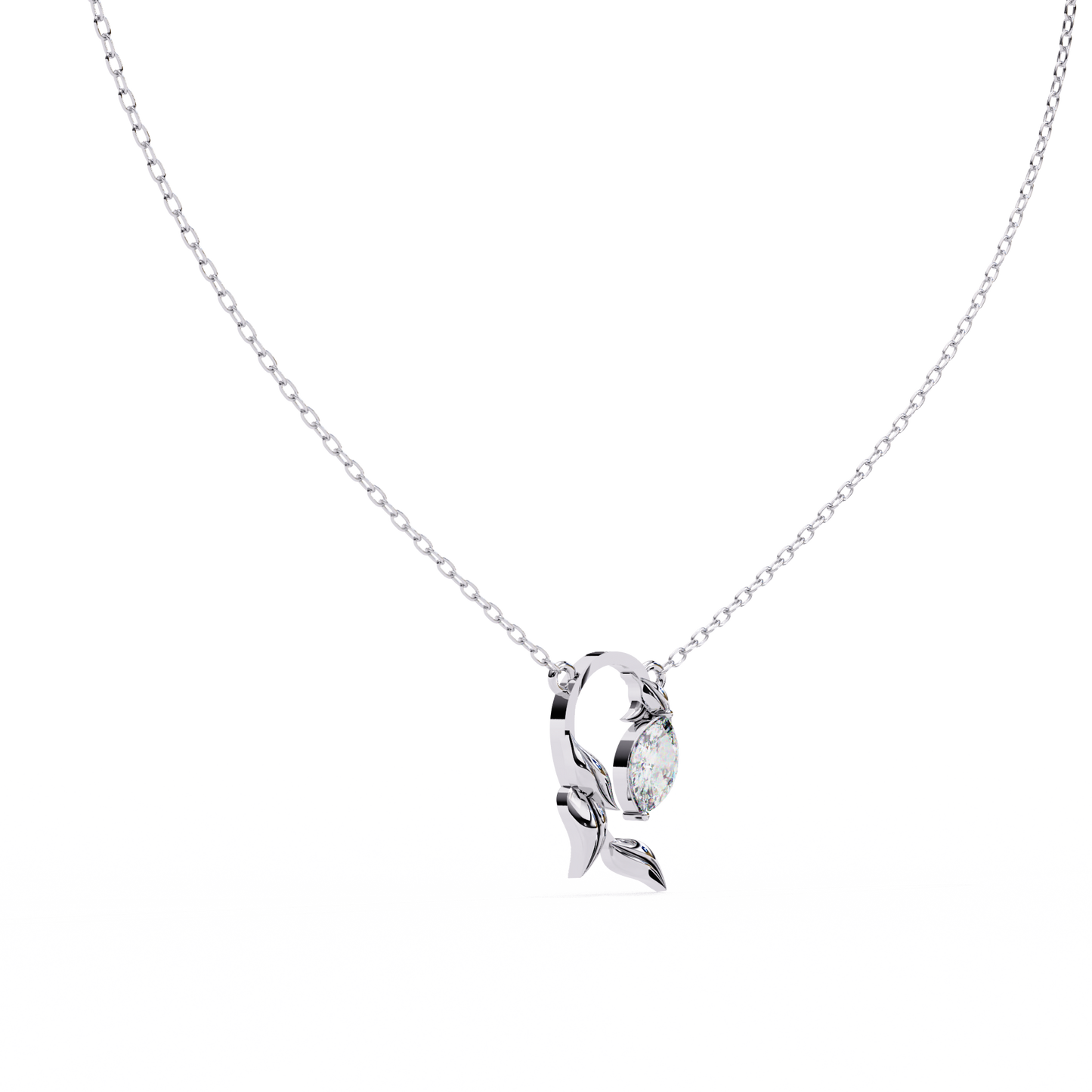 Marquise Leaf Necklace