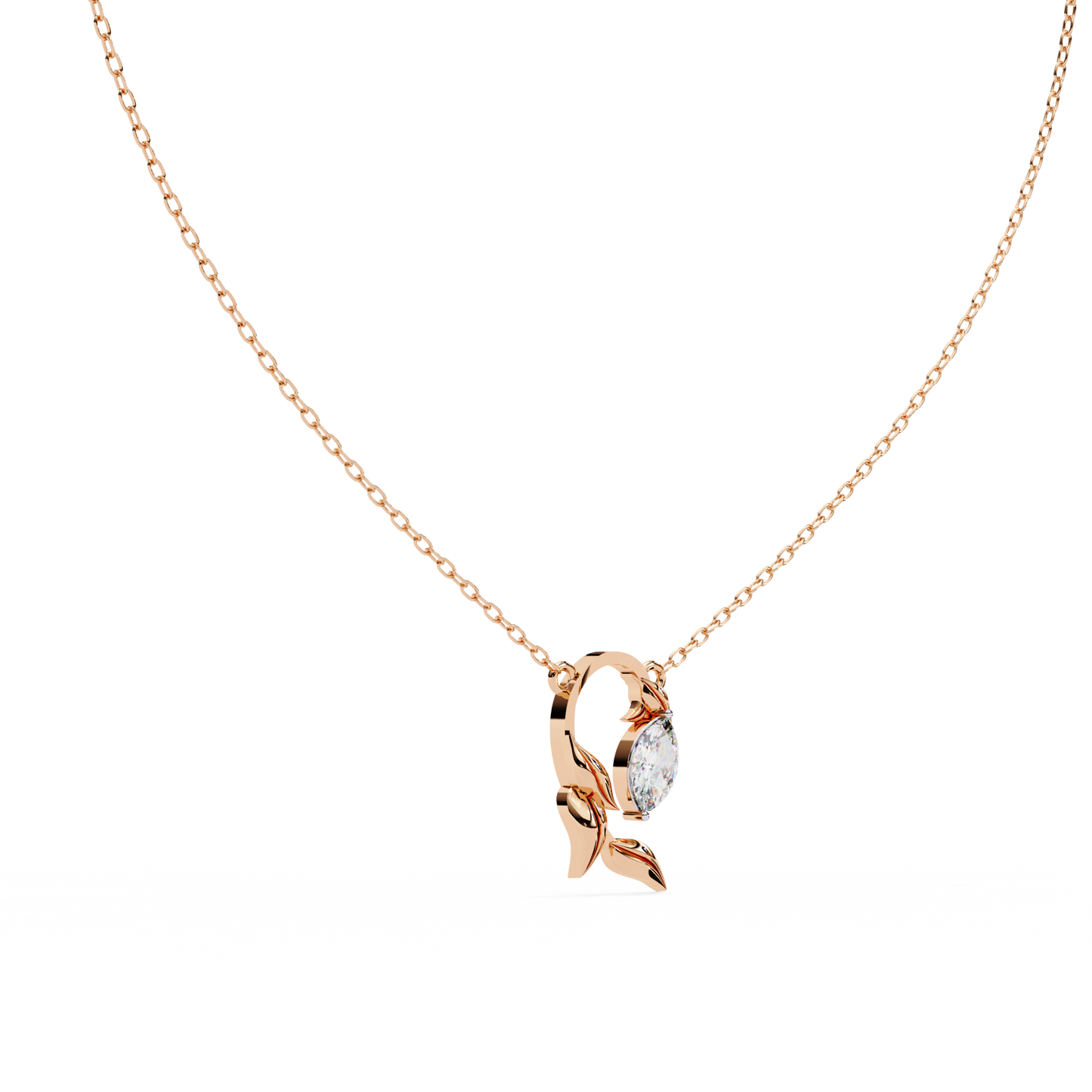 Marquise Leaf Necklace