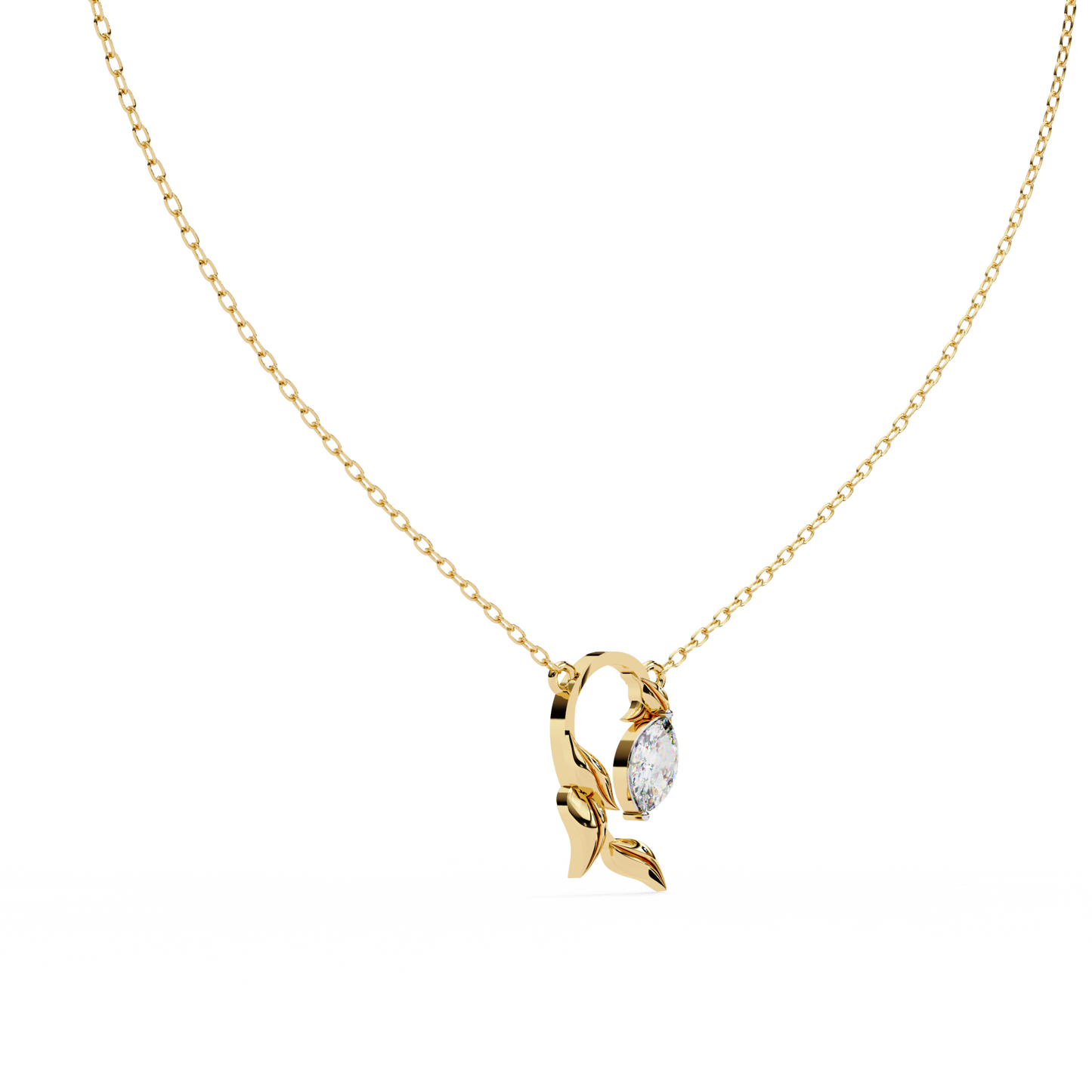 Marquise Leaf Necklace