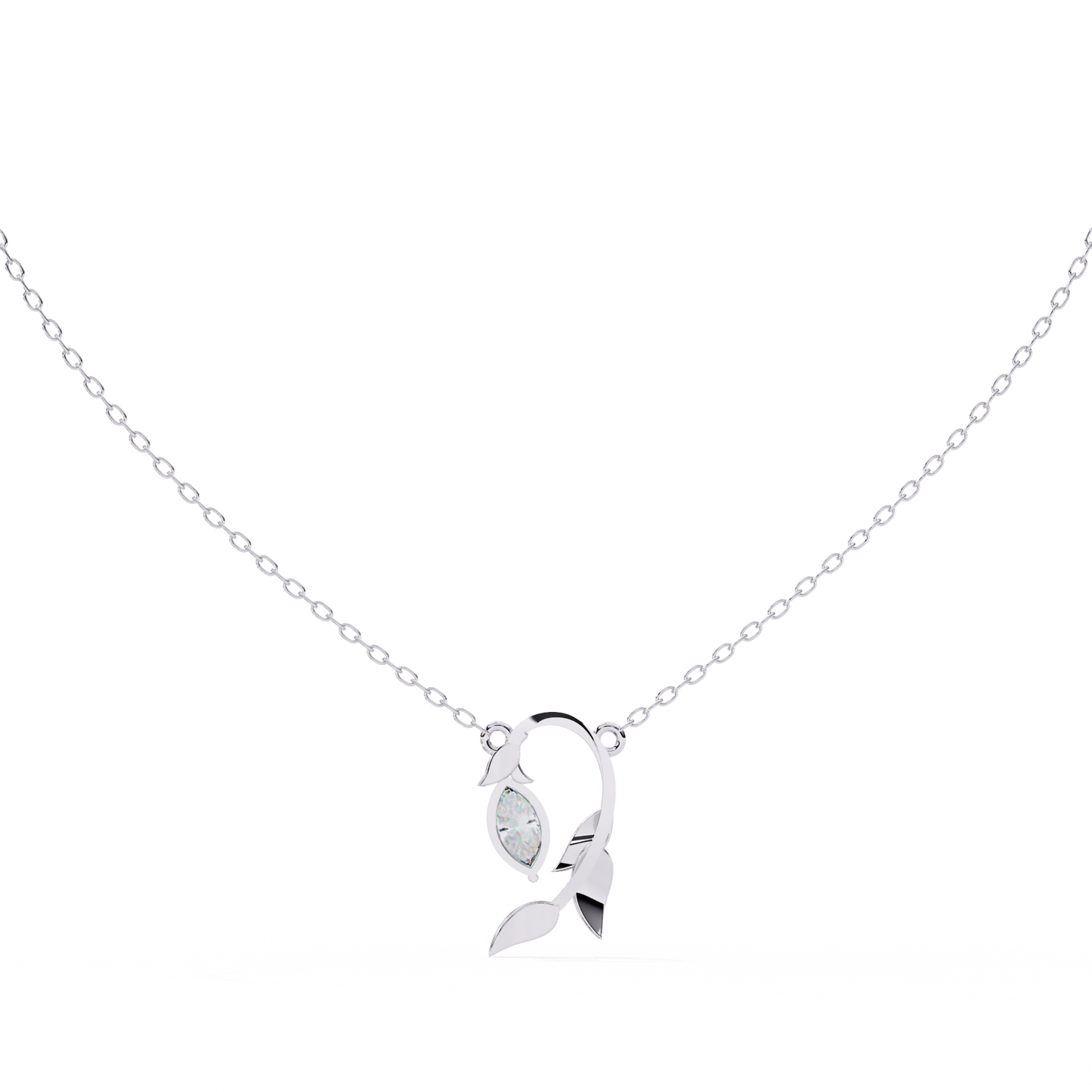 Marquise Leaf Necklace
