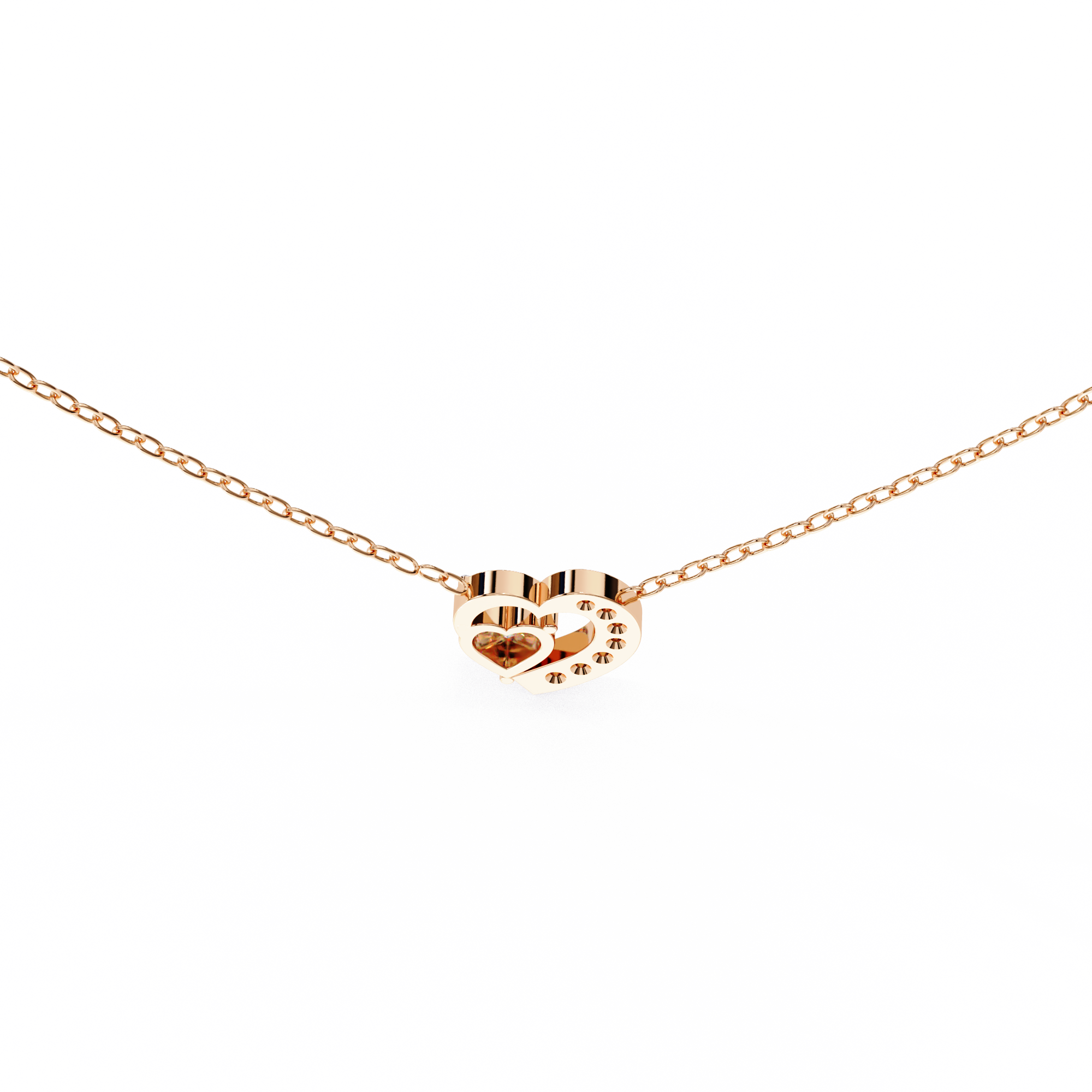 Heart Shape Diamond Love Pendant