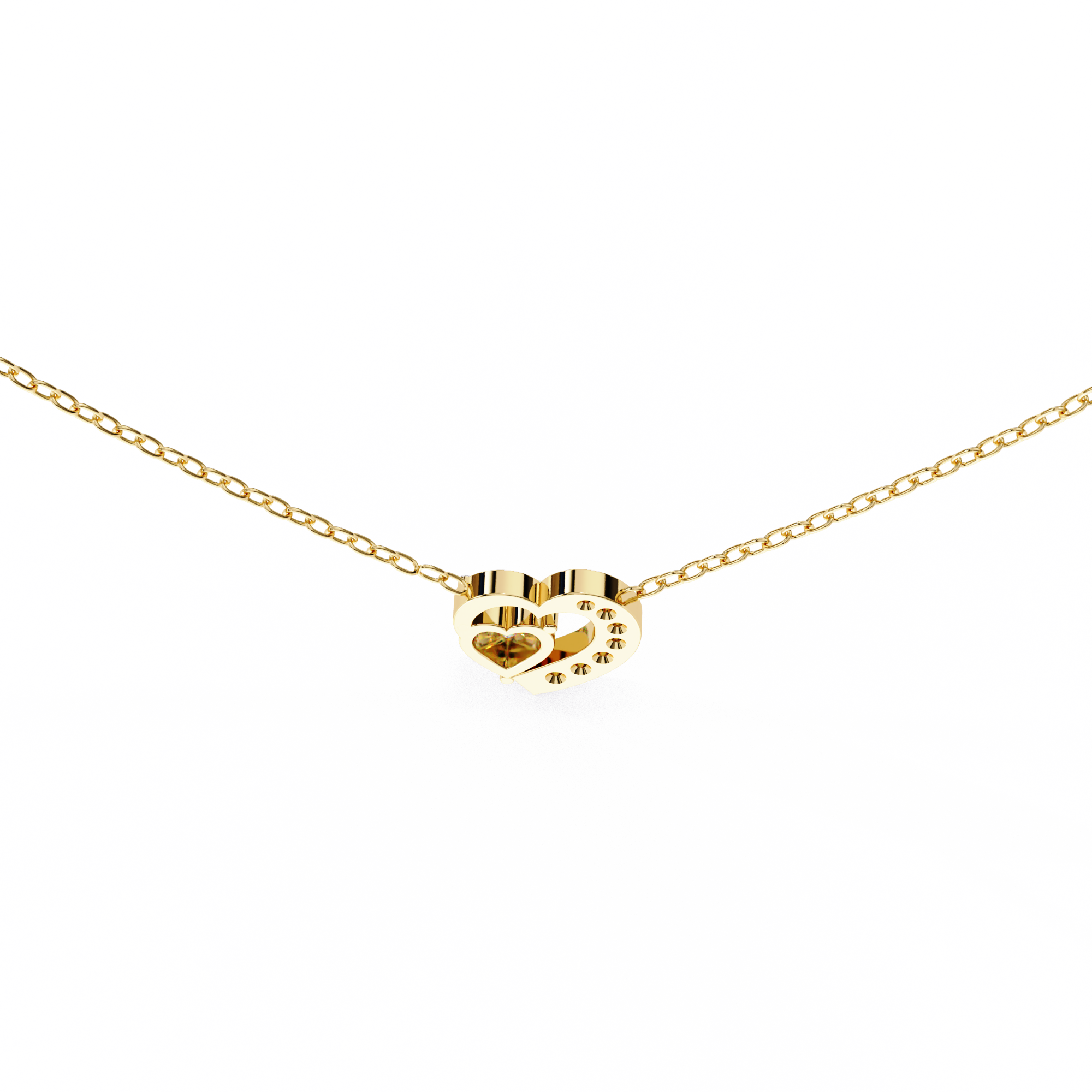 Heart Shape Diamond Love Pendant