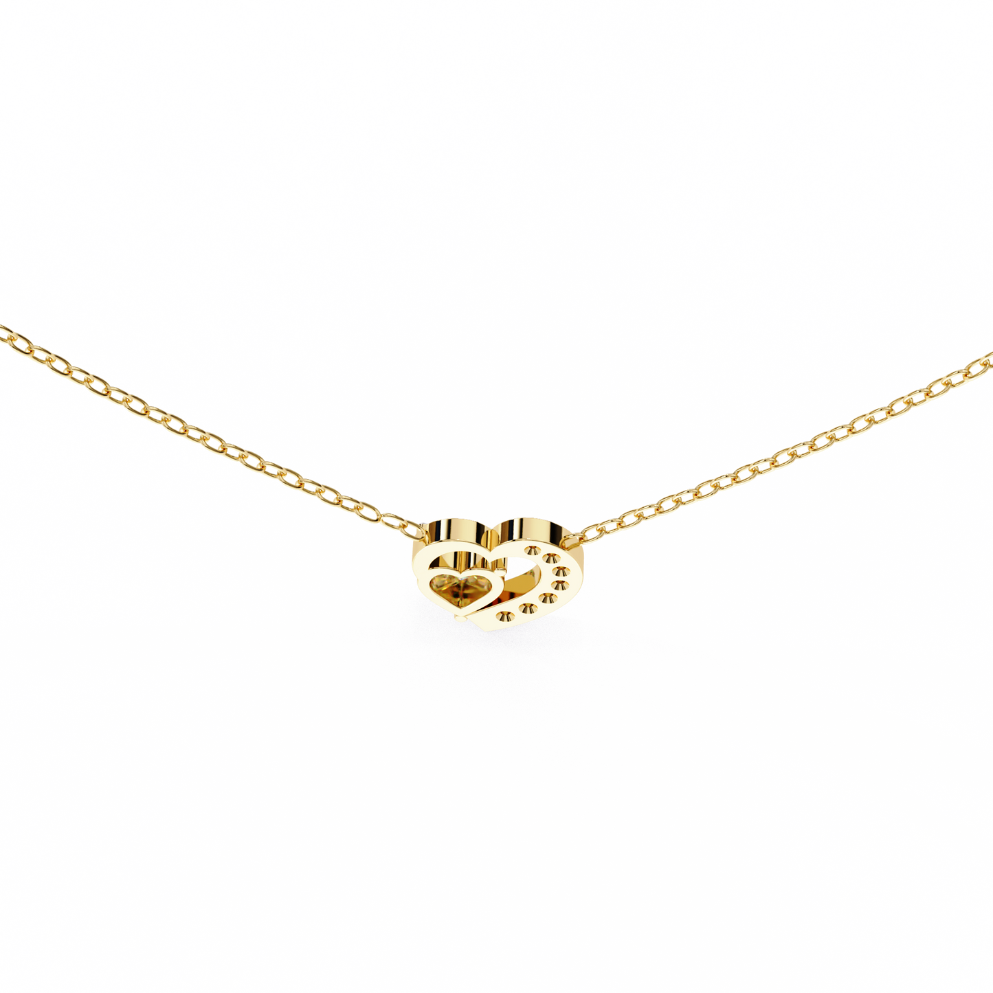 Heart Shape Diamond Love Pendant