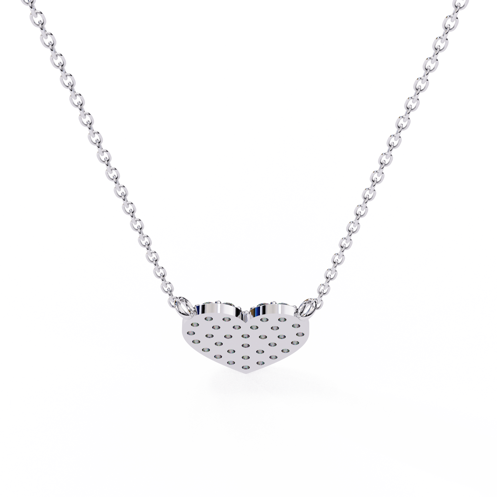 Cluster Art In Heart Shape Pendant