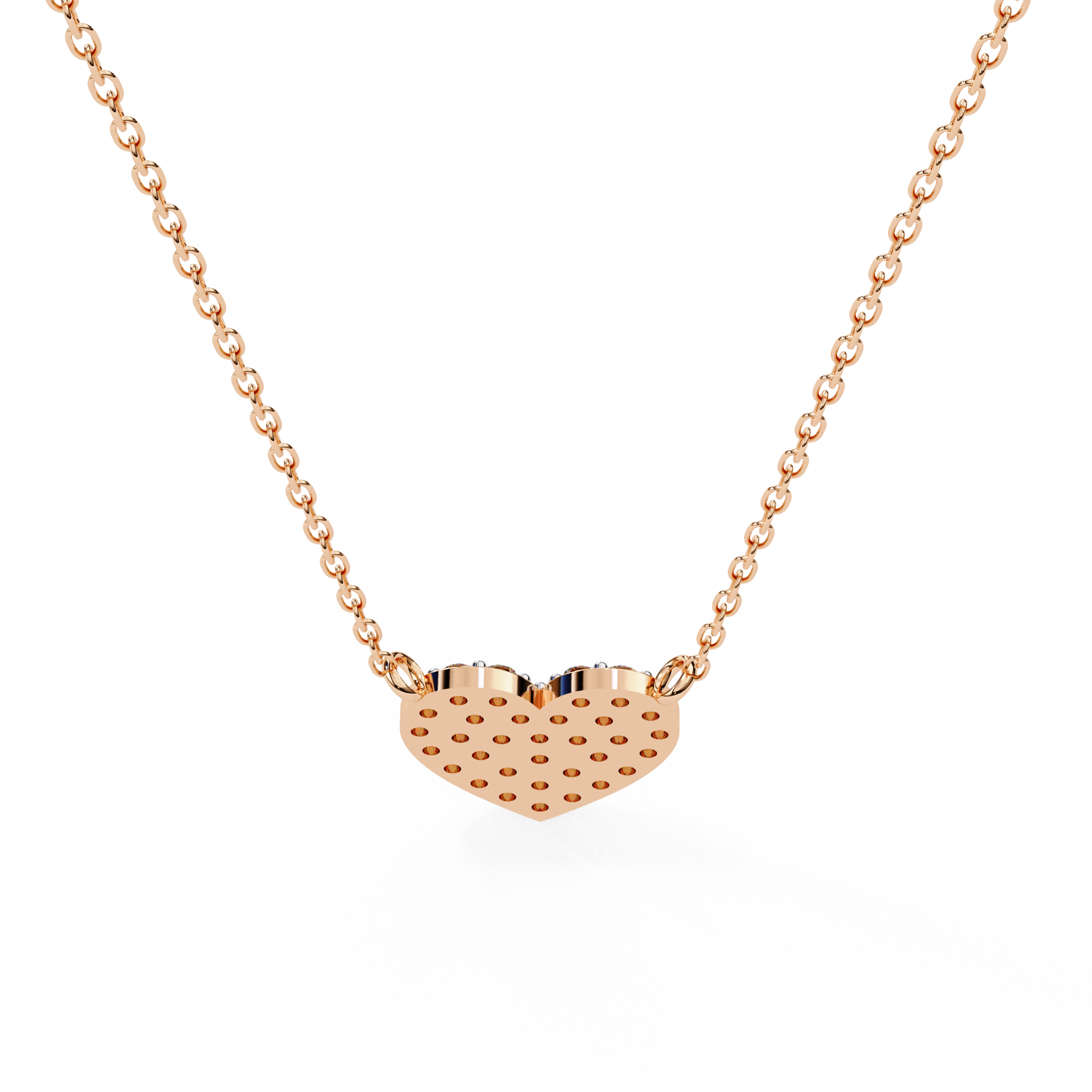 Cluster Art In Heart Shape Pendant