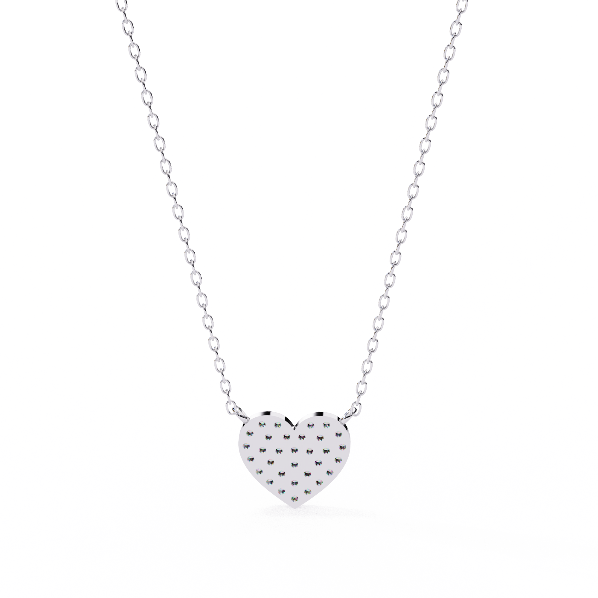 Cluster Art In Heart Shape Pendant