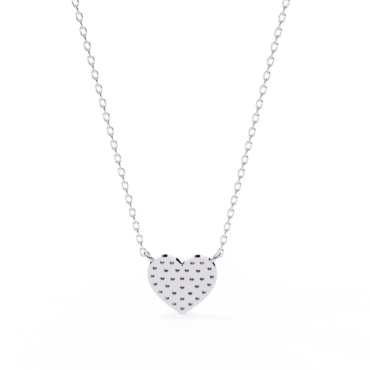 Cluster Art In Heart Shape Pendant