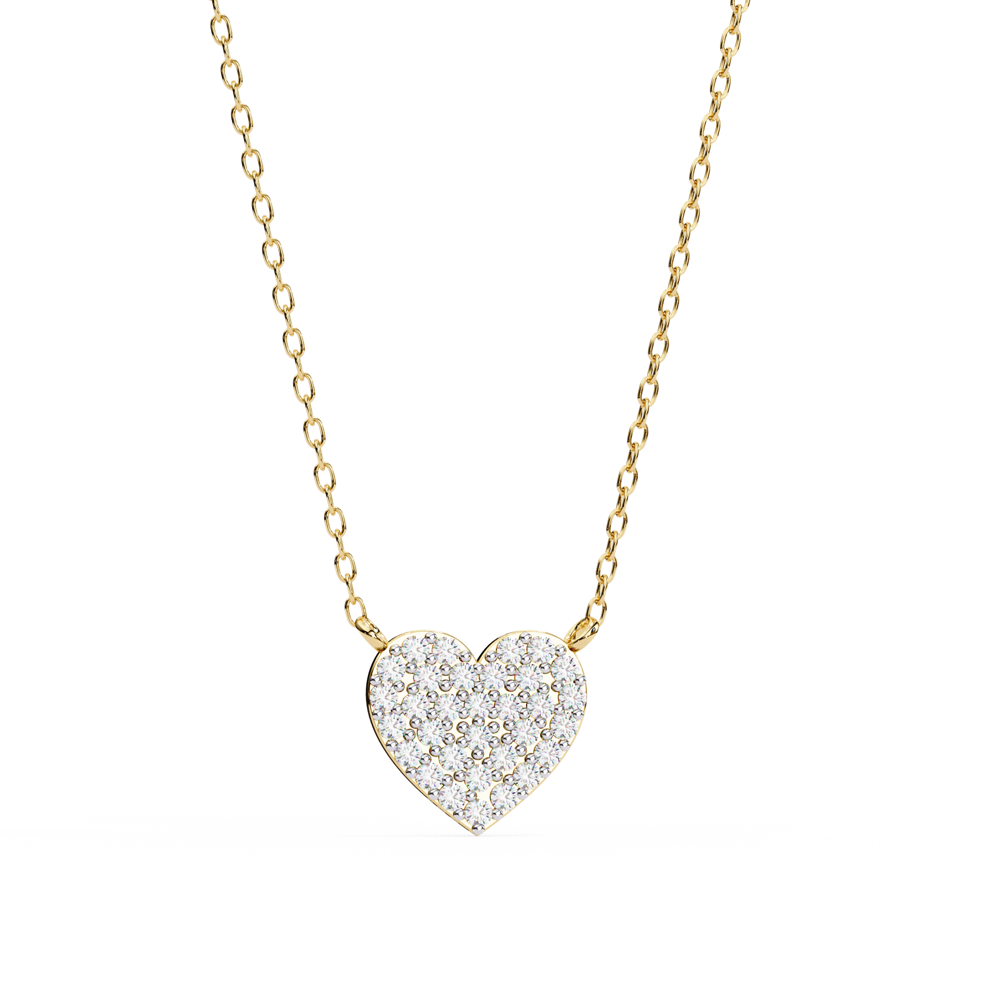 Cluster Art In Heart Shape Pendant