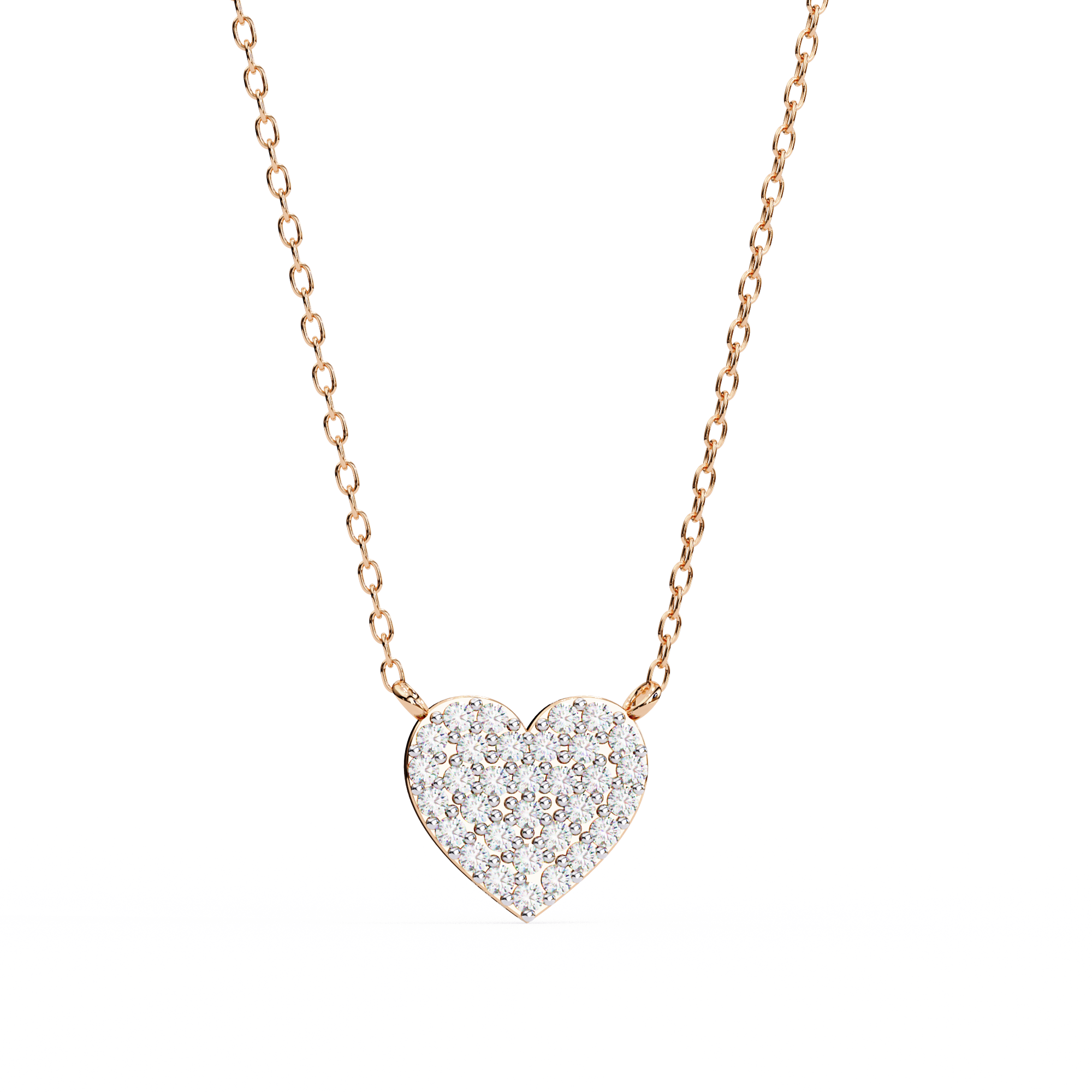 Cluster Art In Heart Shape Pendant