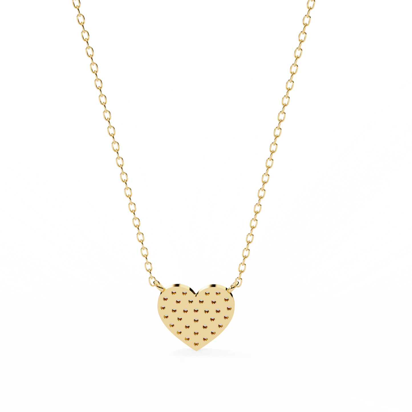 Cluster Art In Heart Shape Pendant
