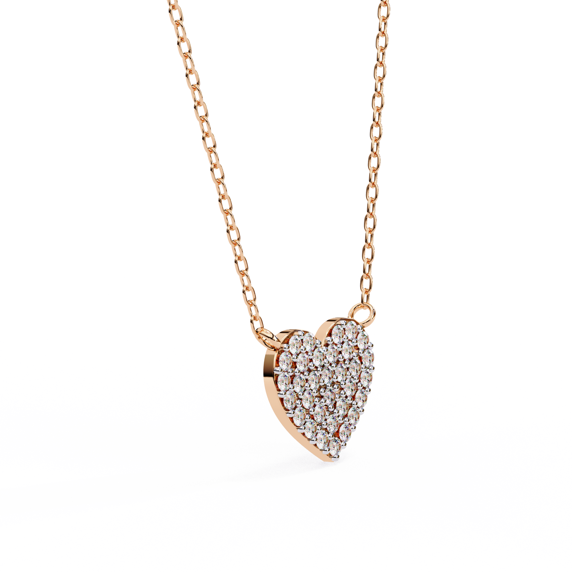 Cluster Art In Heart Shape Pendant