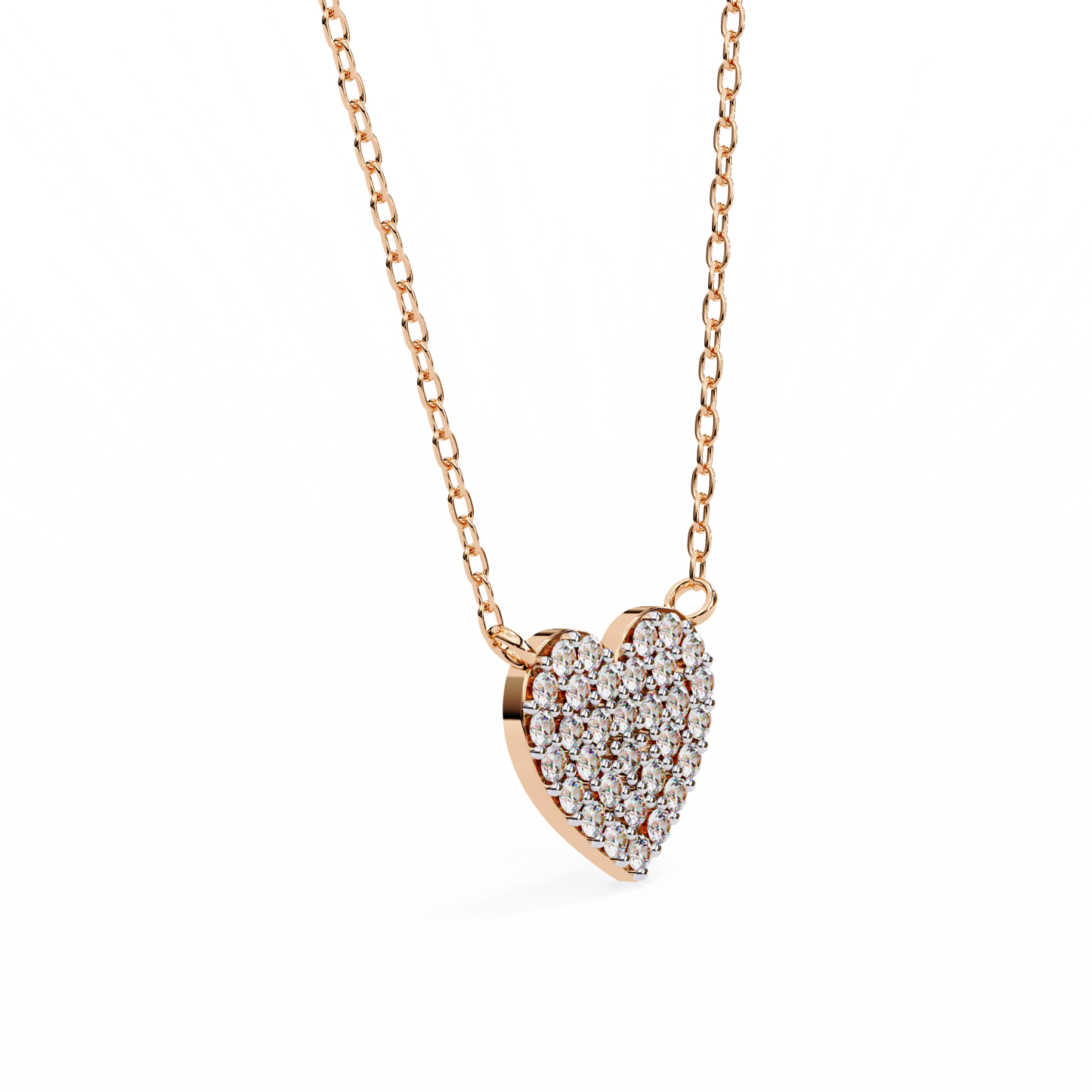 Cluster Art In Heart Shape Pendant