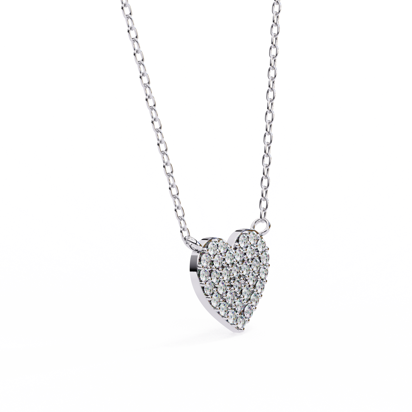 Cluster Art In Heart Shape Pendant