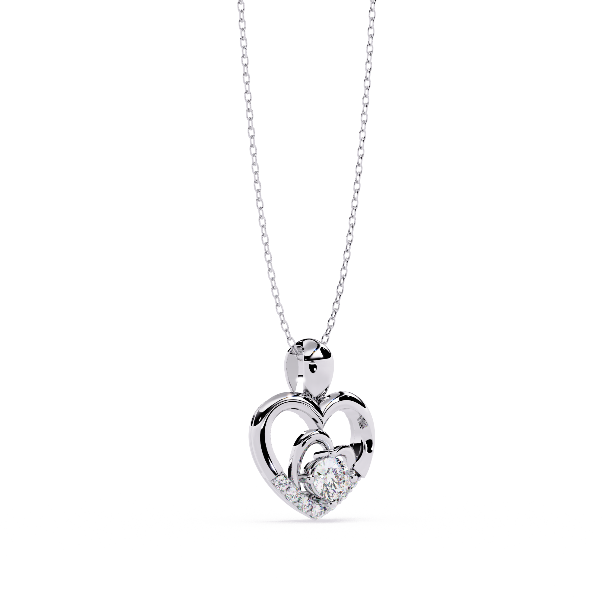 Love Diamond Pendants