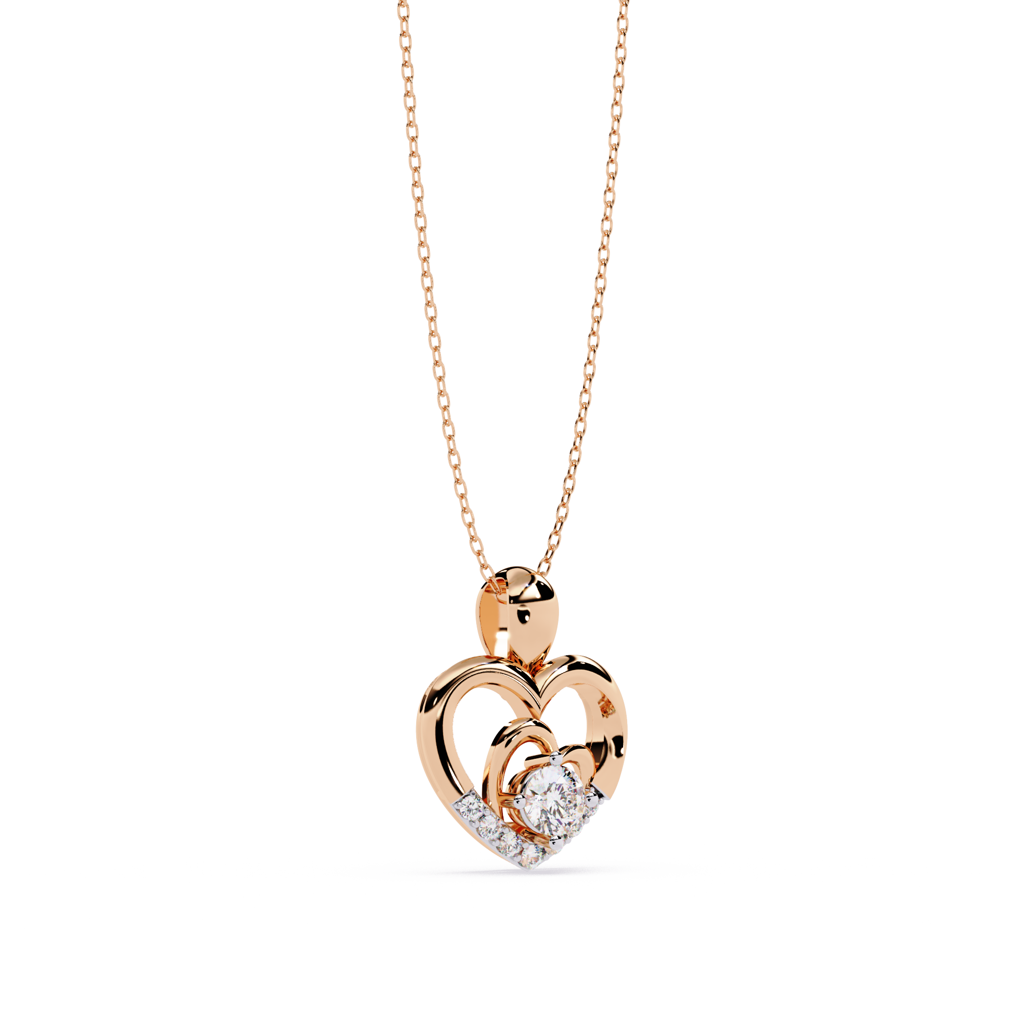 Love Diamond Pendants