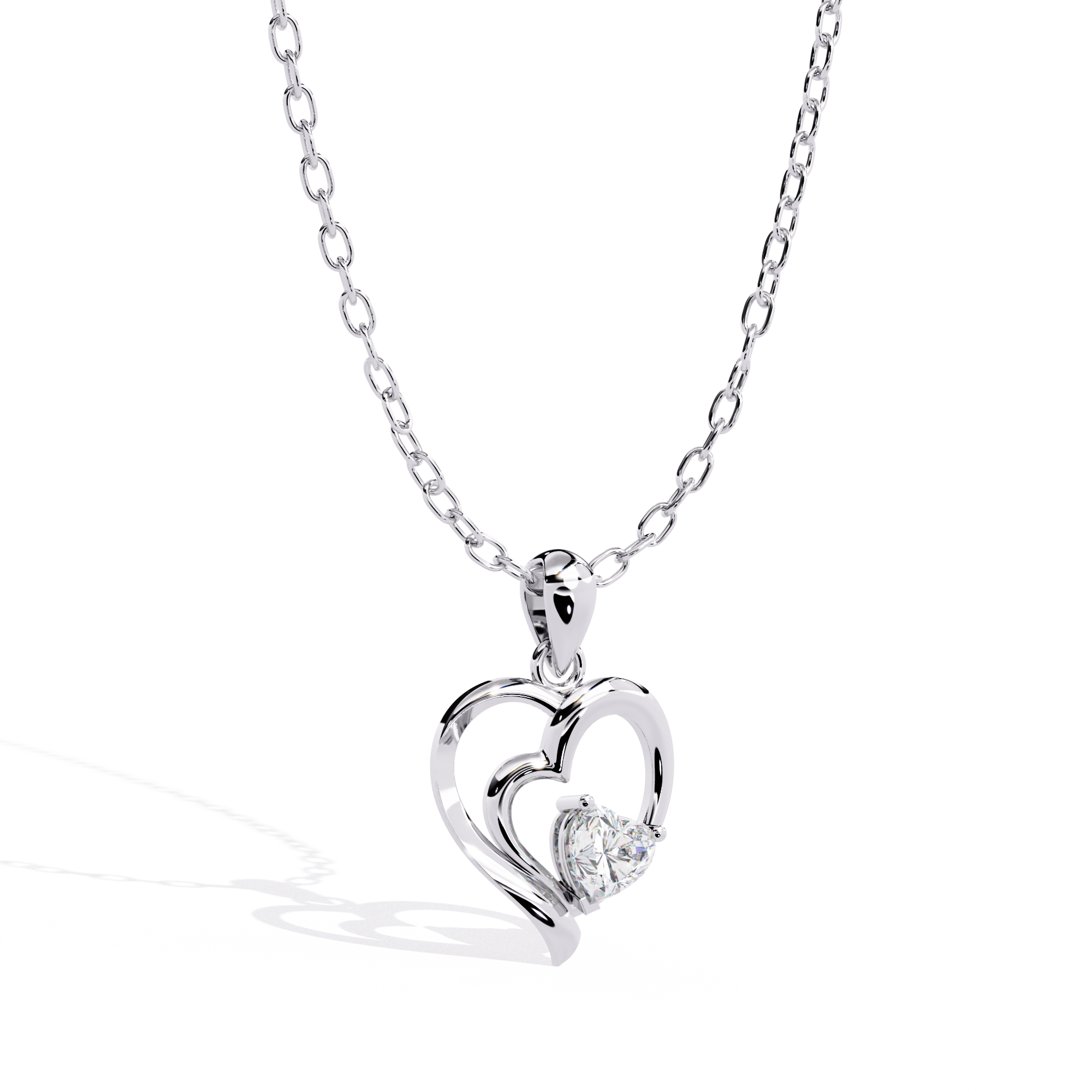 Diamond Heart Pendant
