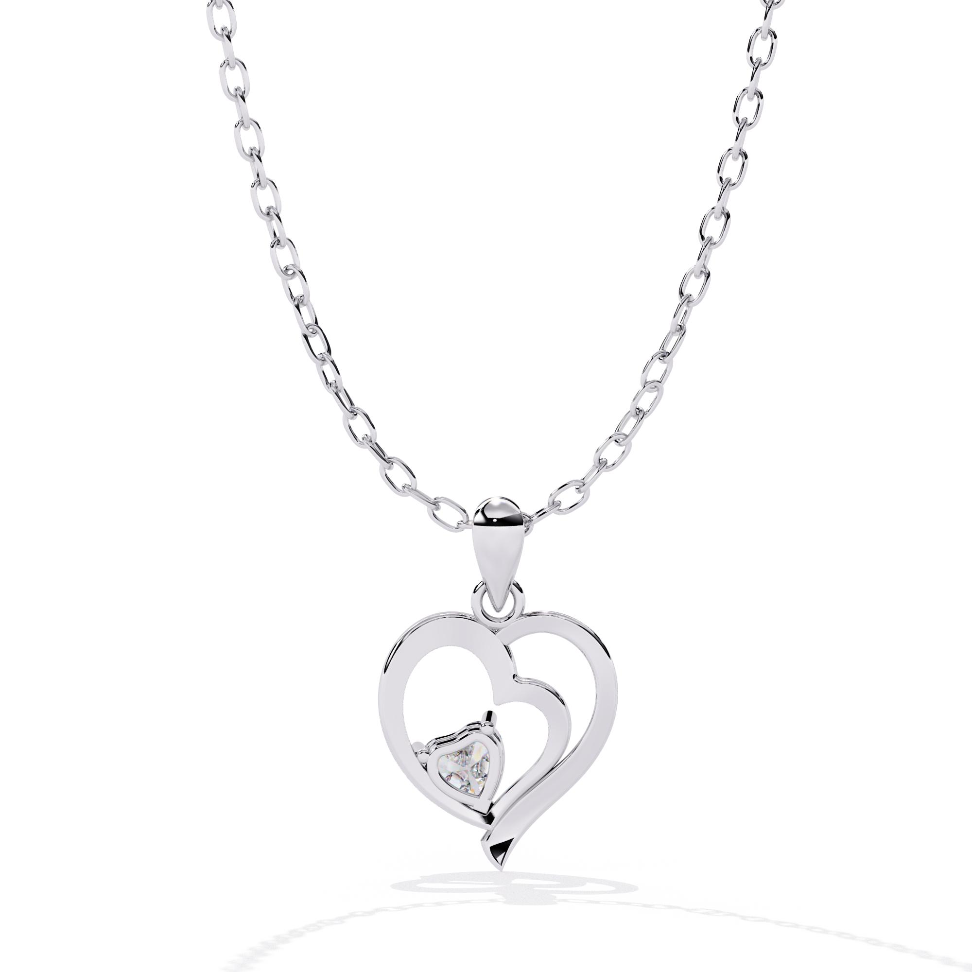 Diamond Heart Pendant