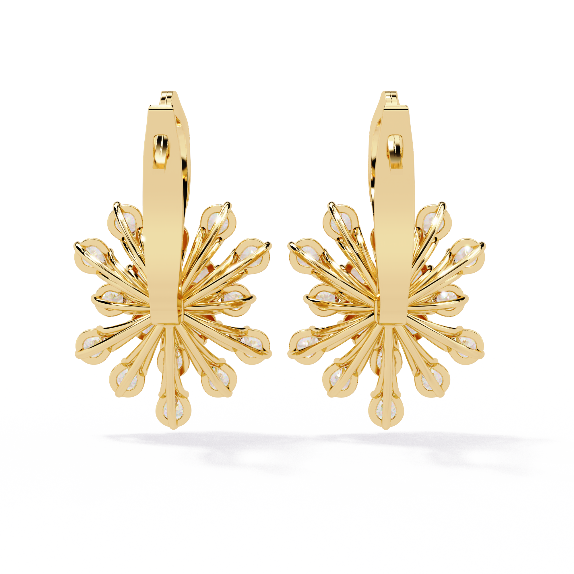 Scatter flower lab grown diamond Fish lock Bali