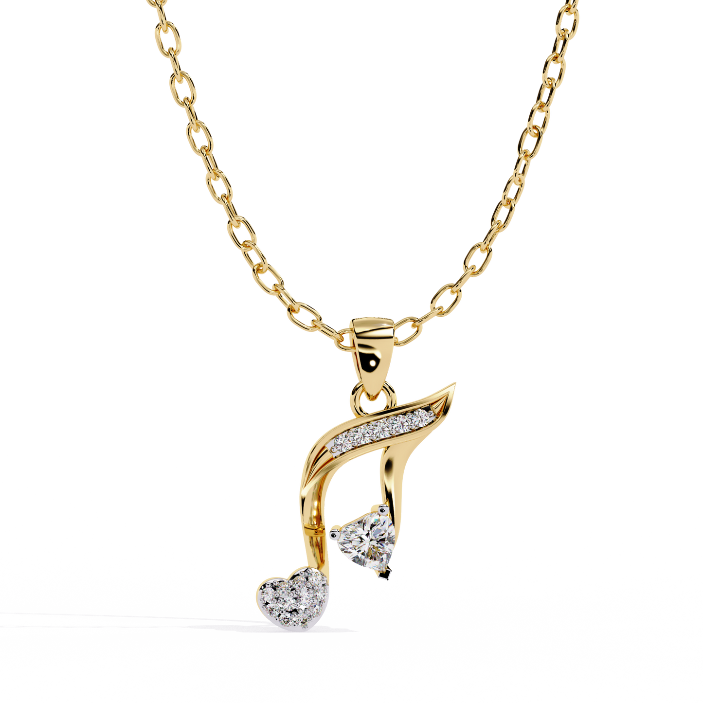 Music Star Lab Grown Diamond Pendant