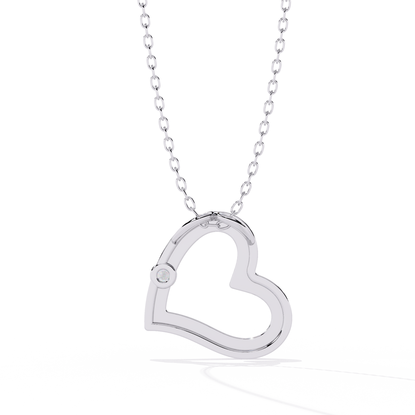 Bling Queen Women's Heart Necklace