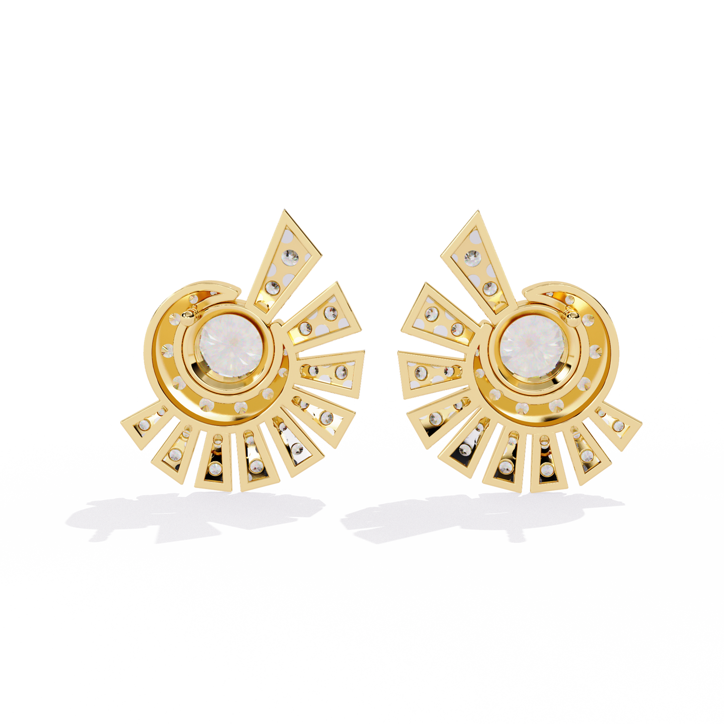 Seabream Daily Wear Round Diamond Hoop Earring For Women