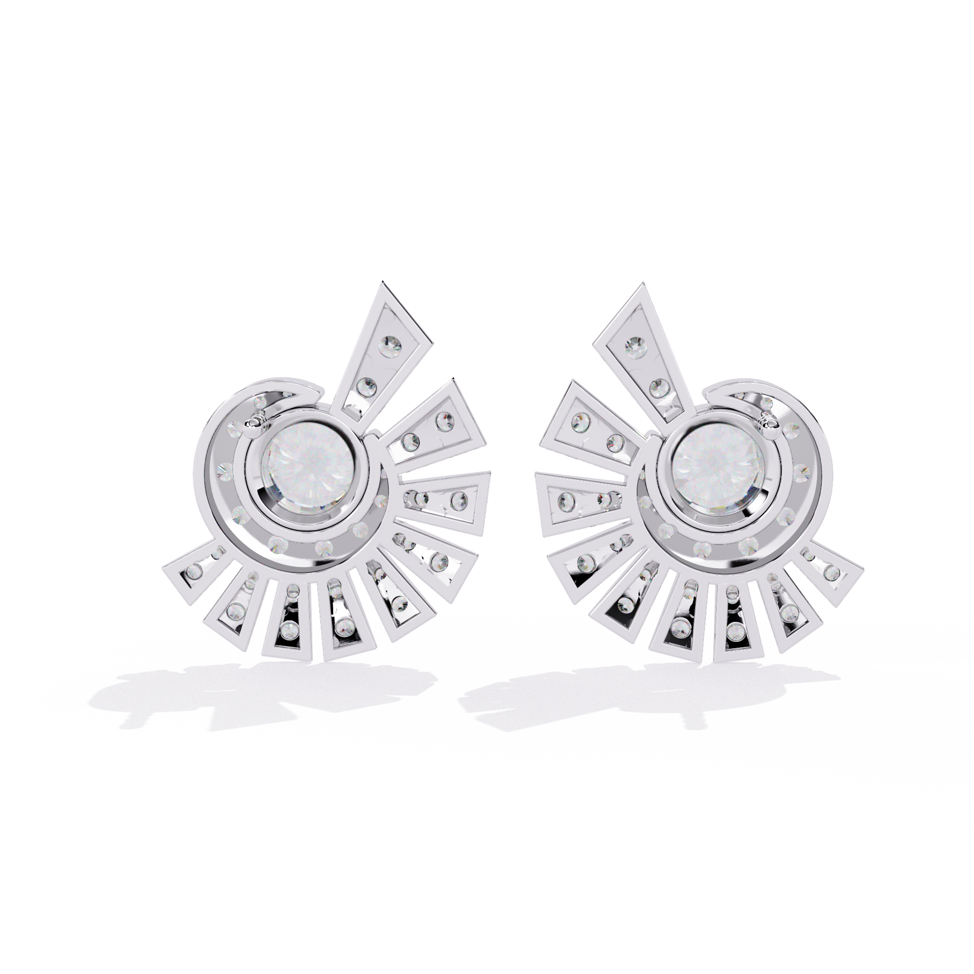 Seabream Daily Wear Round Diamond Hoop Earring For Women