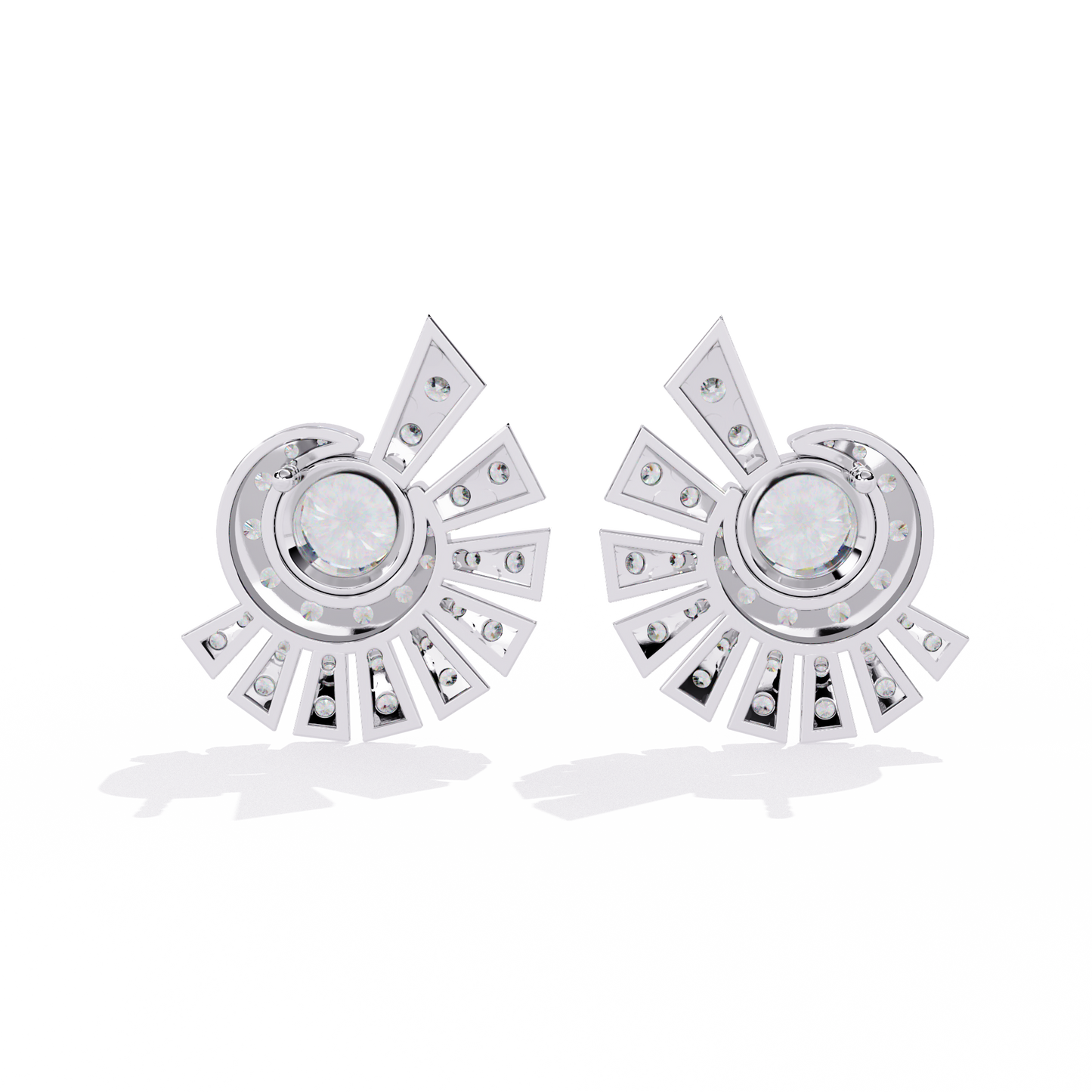 Seabream Daily Wear Round Diamond Hoop Earring For Women