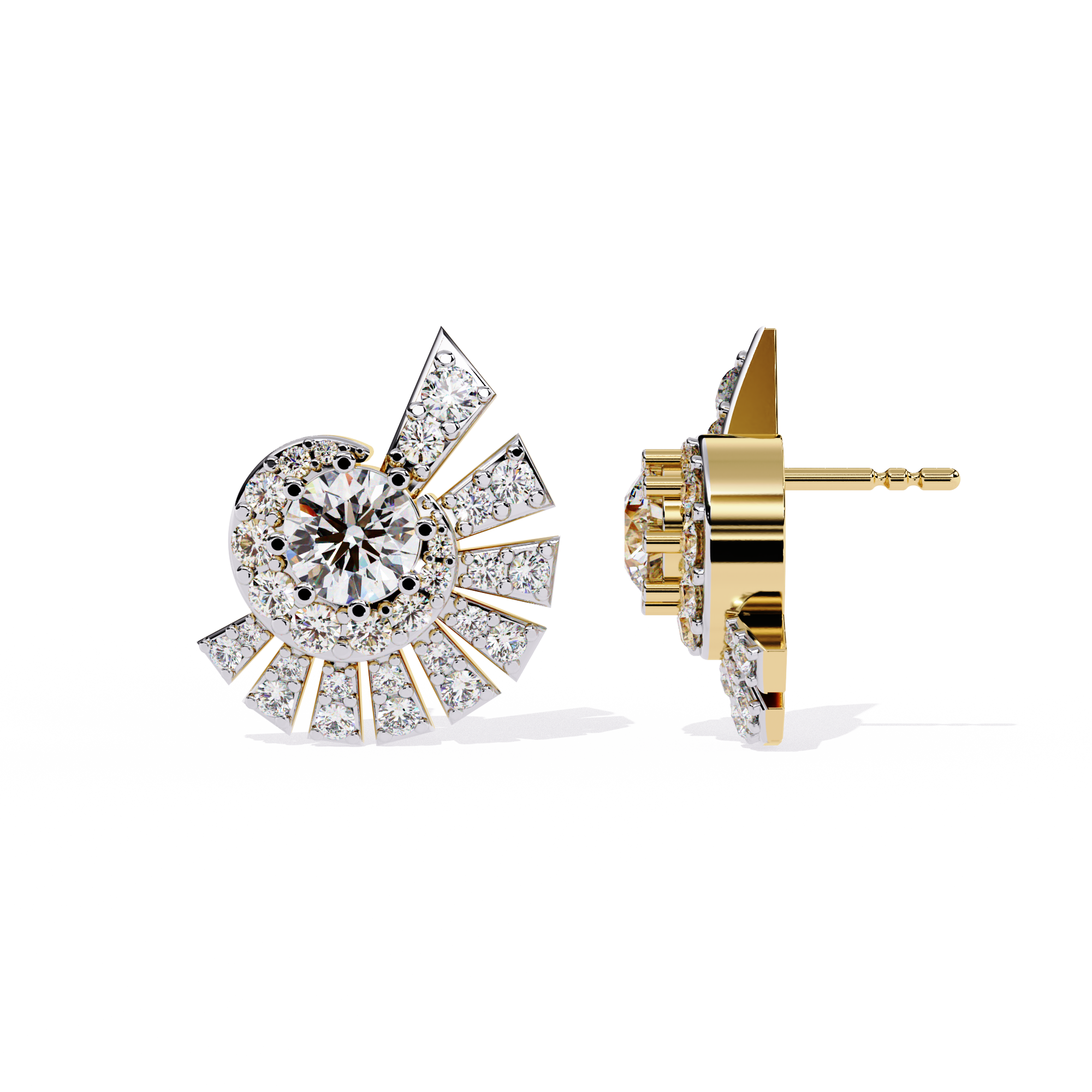 Seabream Daily Wear Round Diamond Hoop Earring For Women