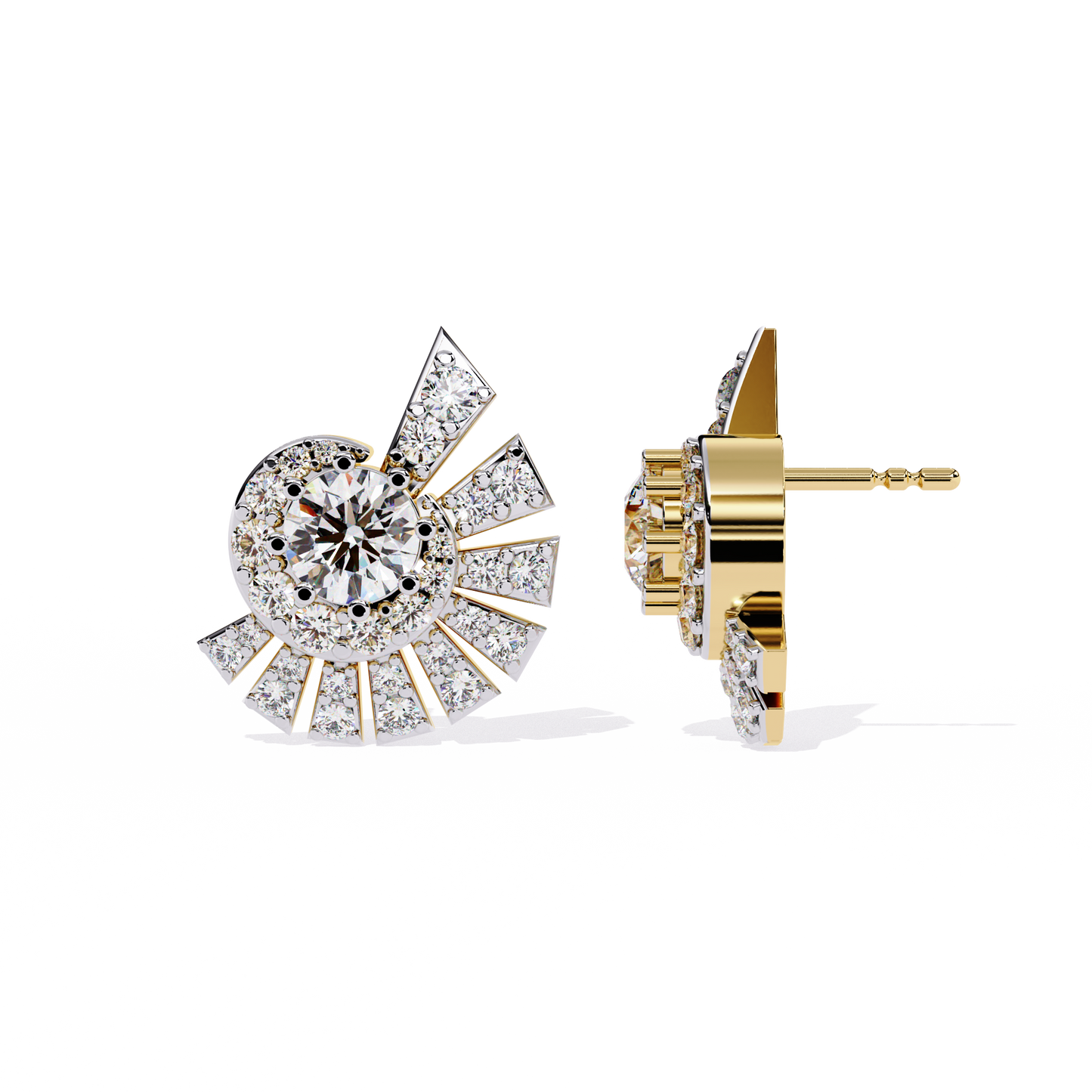 Seabream Daily Wear Round Diamond Hoop Earring For Women